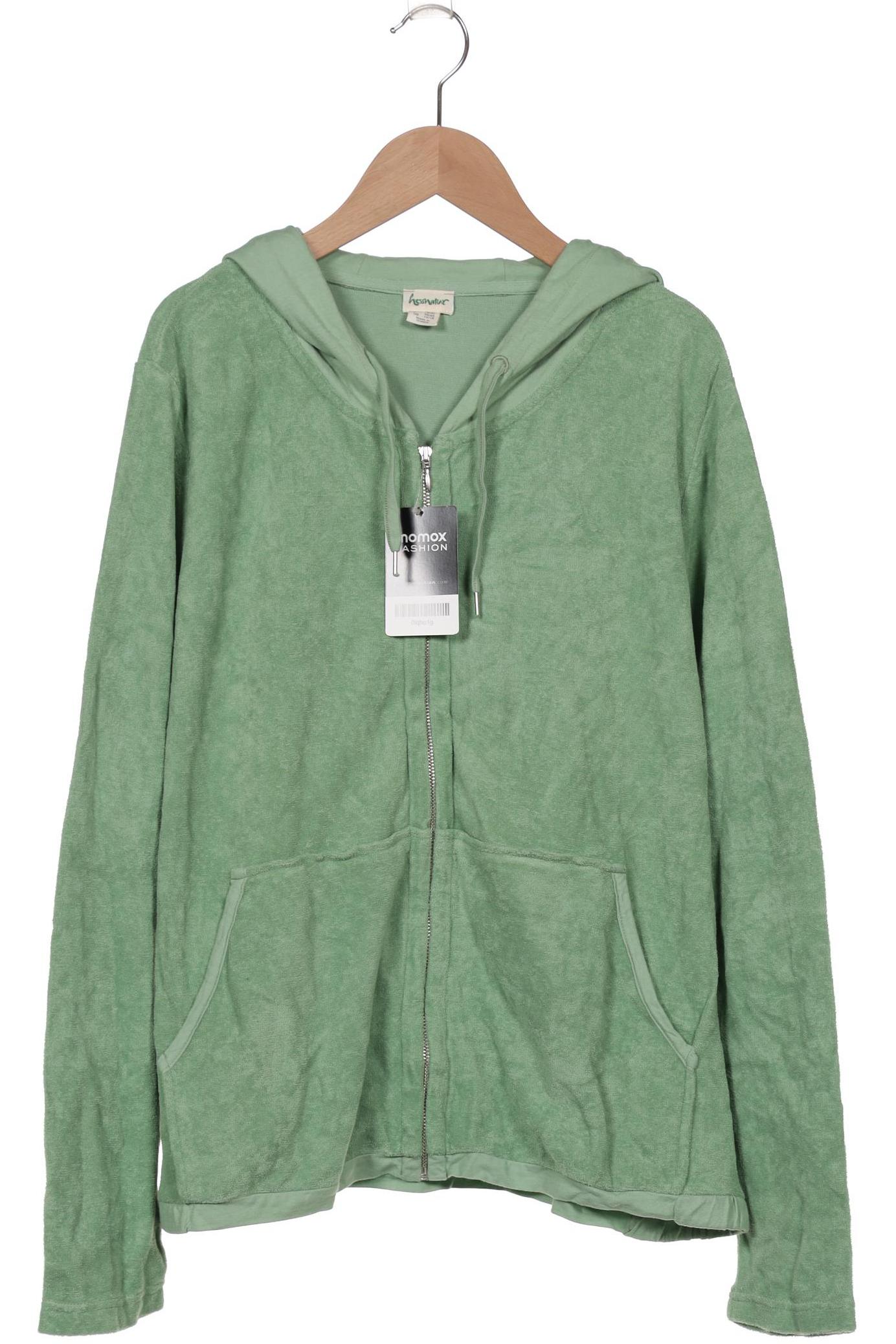

hessnatur Damen Kapuzenpullover, grün, Gr. 44