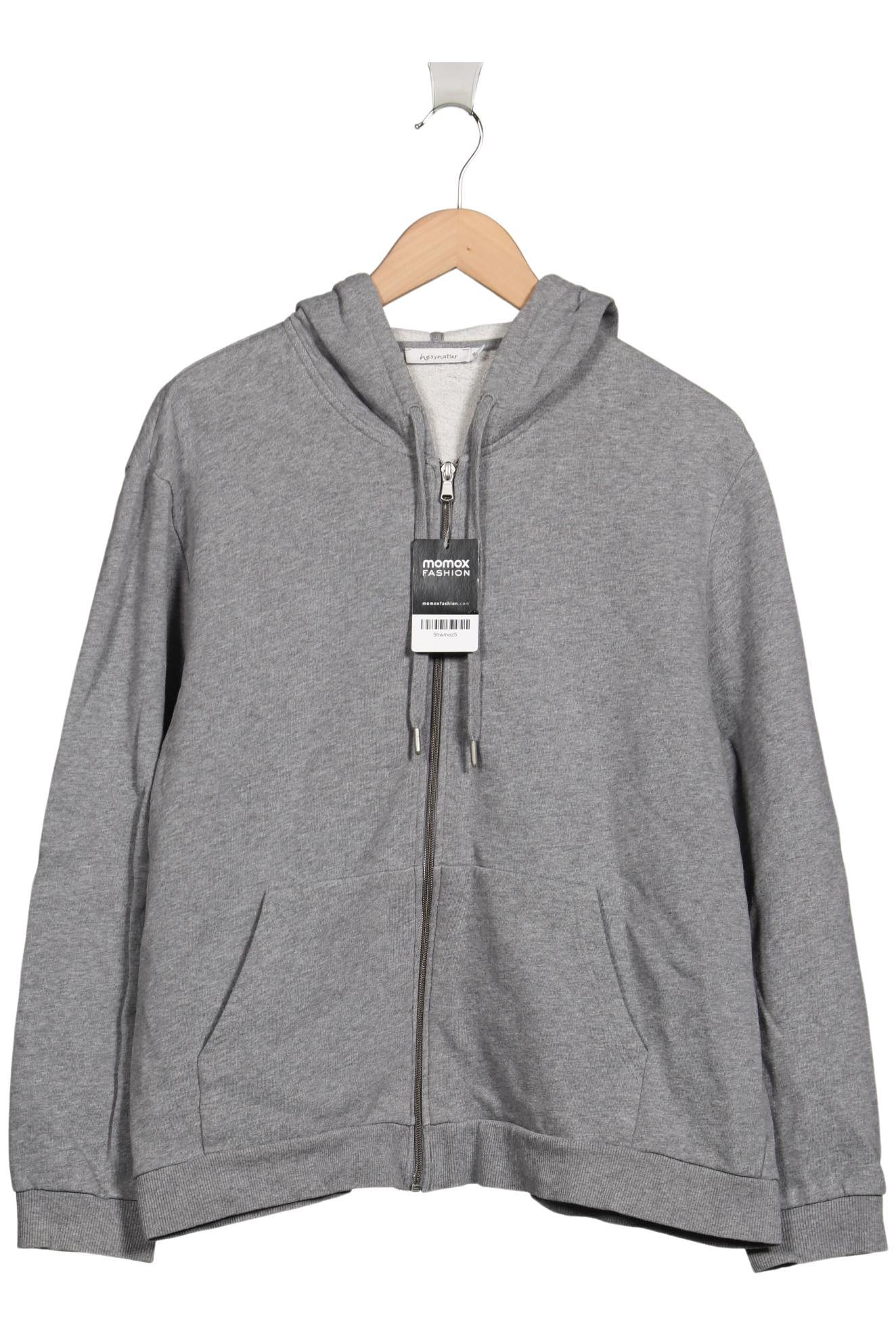 

hessnatur Damen Kapuzenpullover, grau, Gr. 48