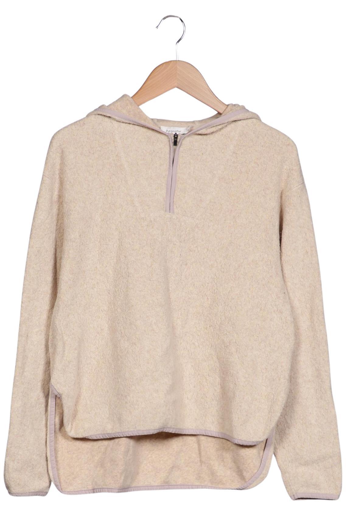 

hessnatur Damen Kapuzenpullover, beige, Gr. 36