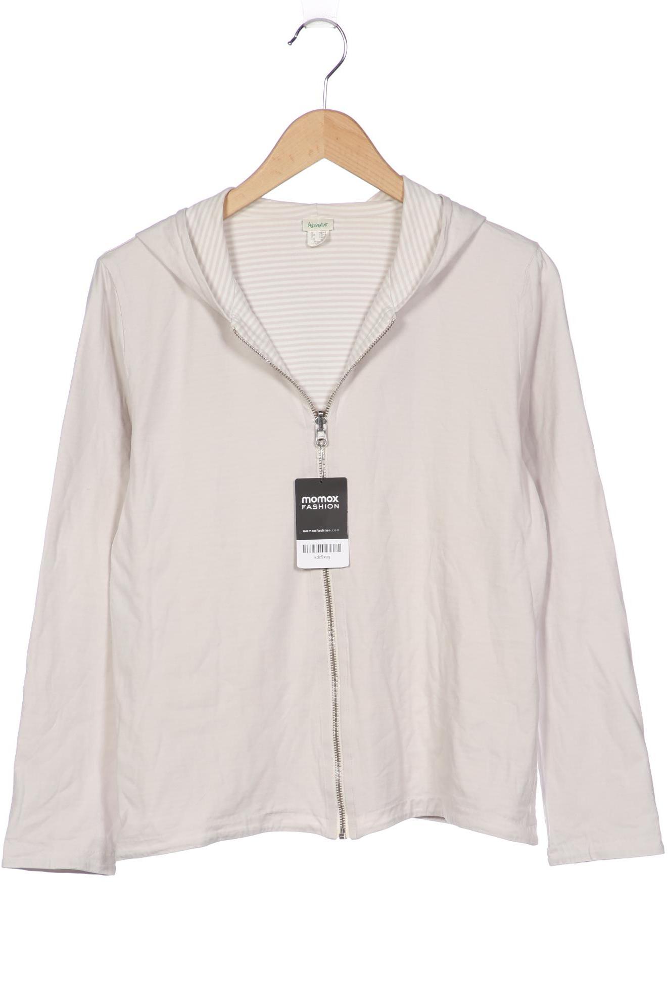 

hessnatur Damen Kapuzenpullover, cremeweiß, Gr. 40