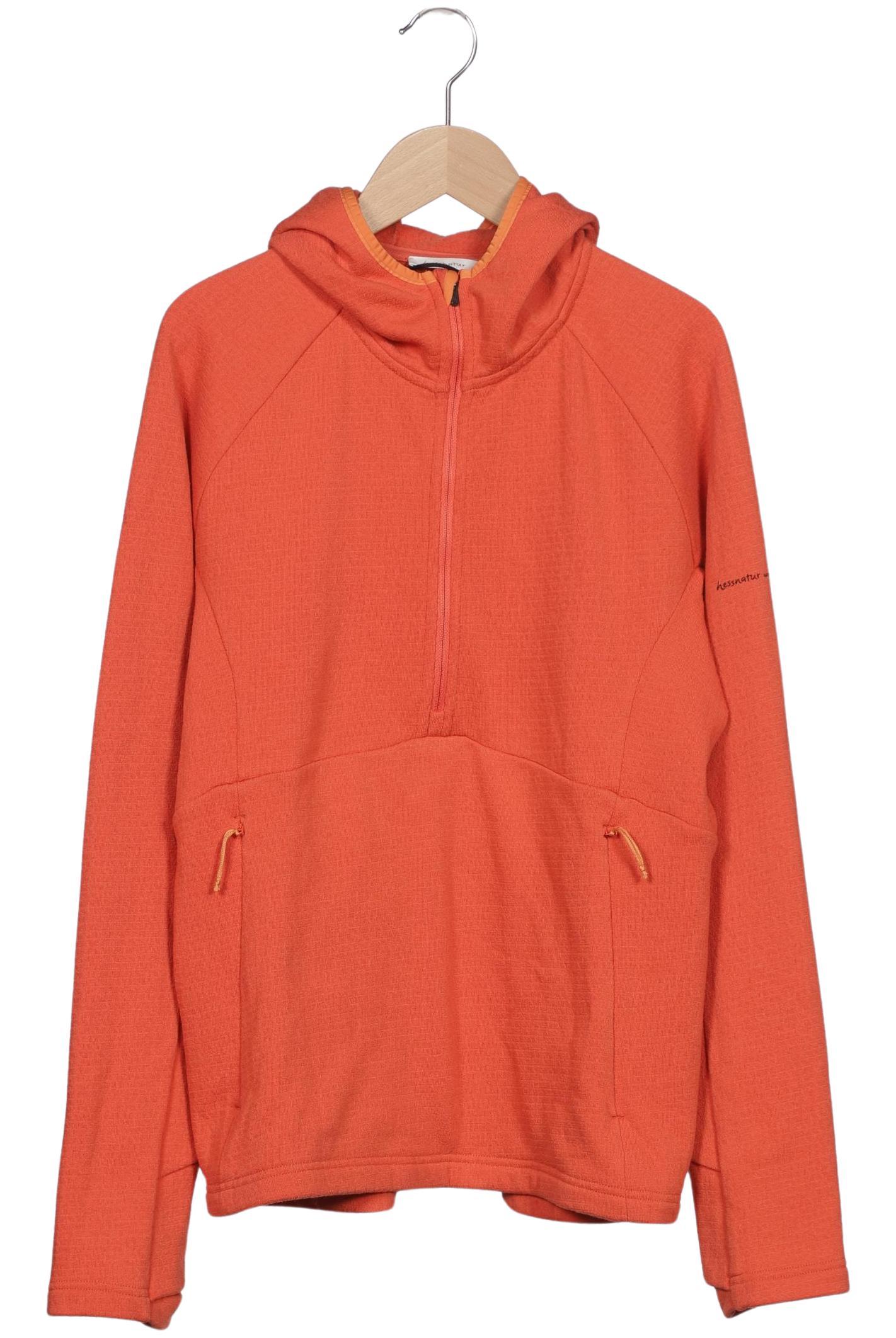 

hessnatur Damen Kapuzenpullover, orange, Gr. 40