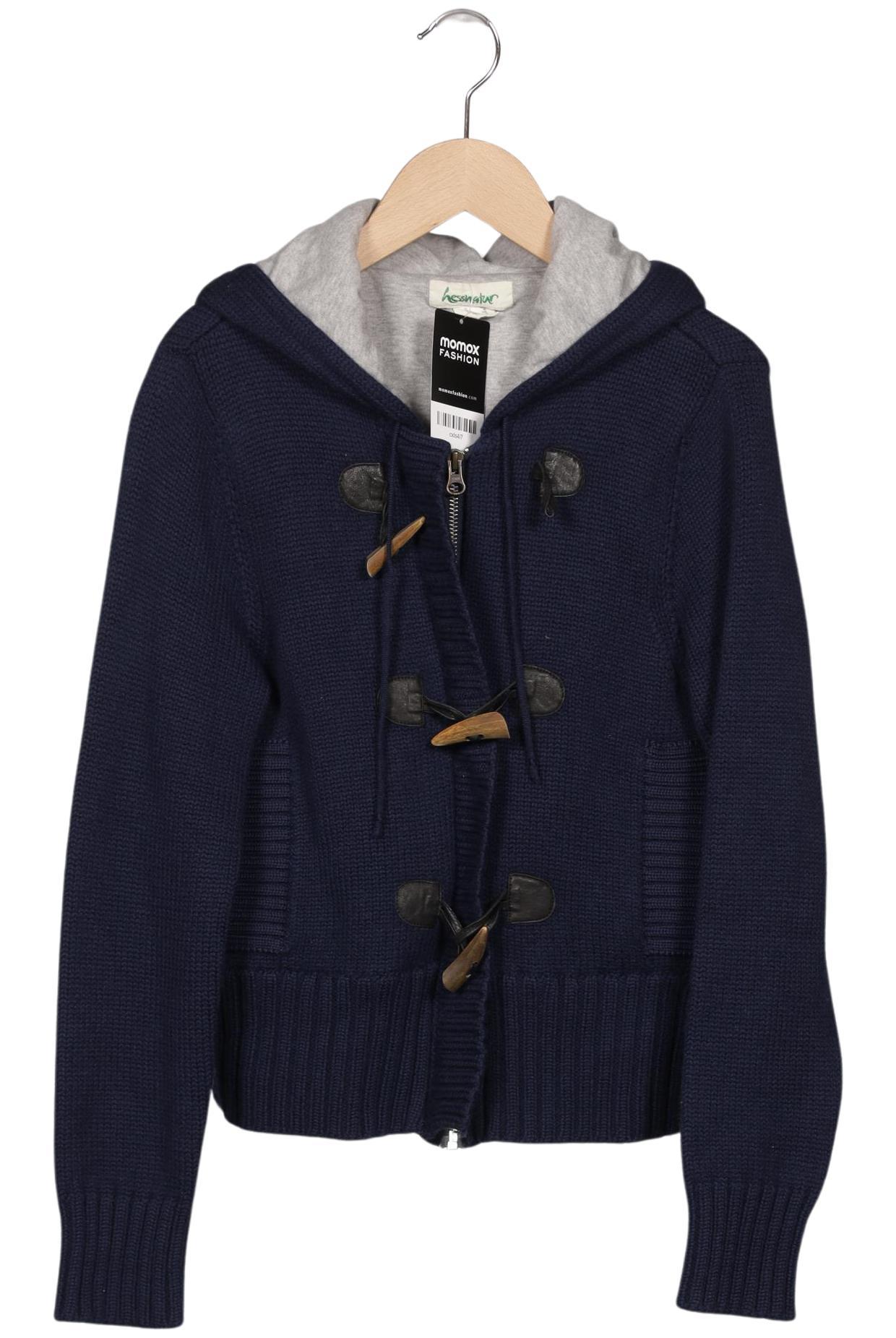 

hessnatur Damen Kapuzenpullover, marineblau, Gr. 34