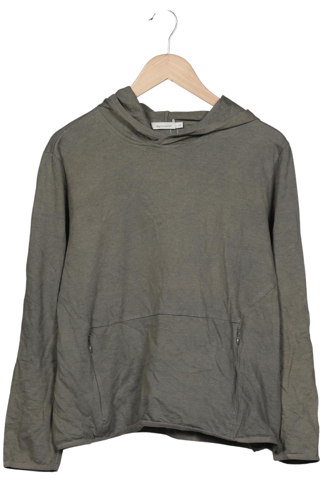 

hessnatur Damen Kapuzenpullover, grün, Gr. 46