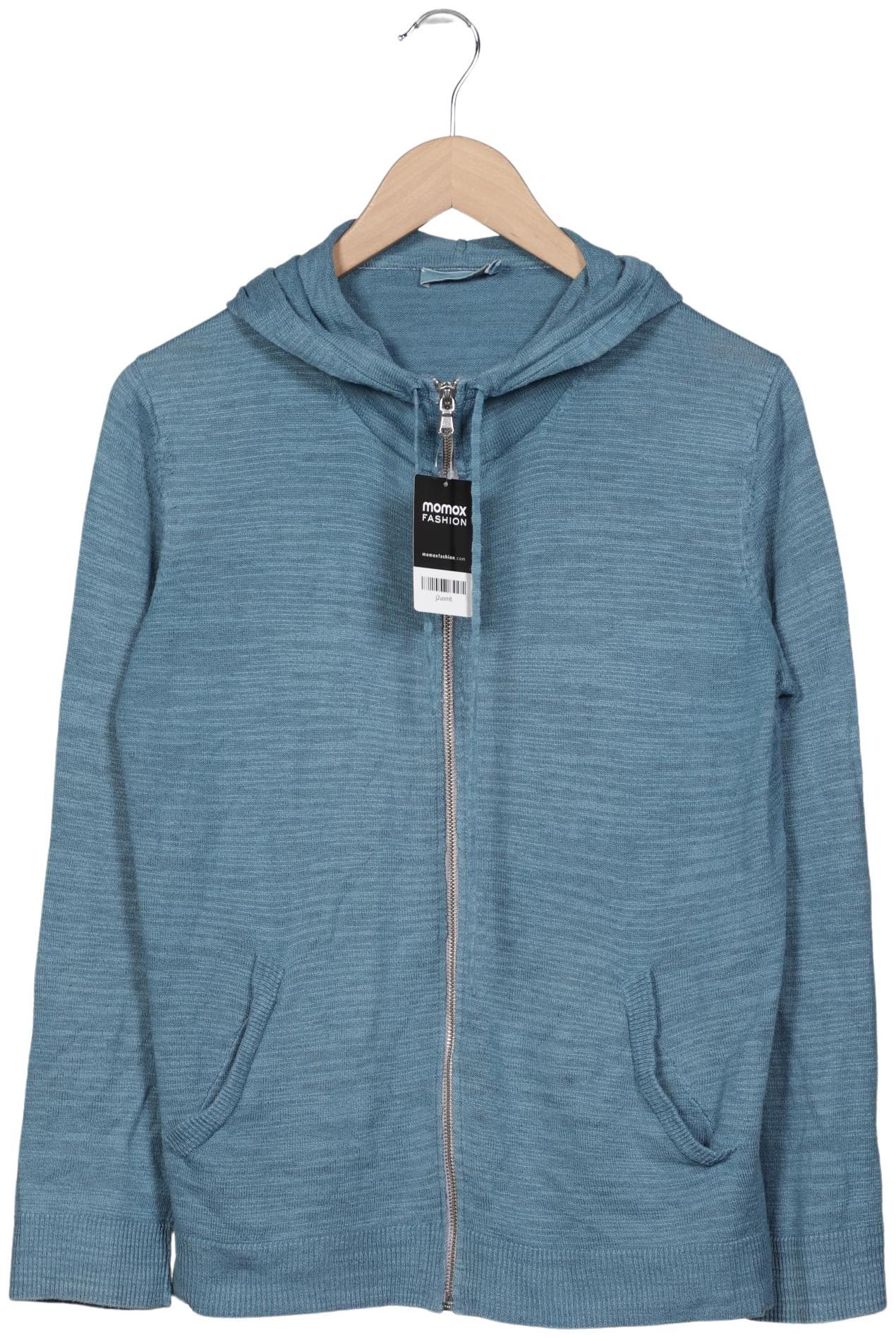 

hessnatur Damen Kapuzenpullover, blau, Gr. 40