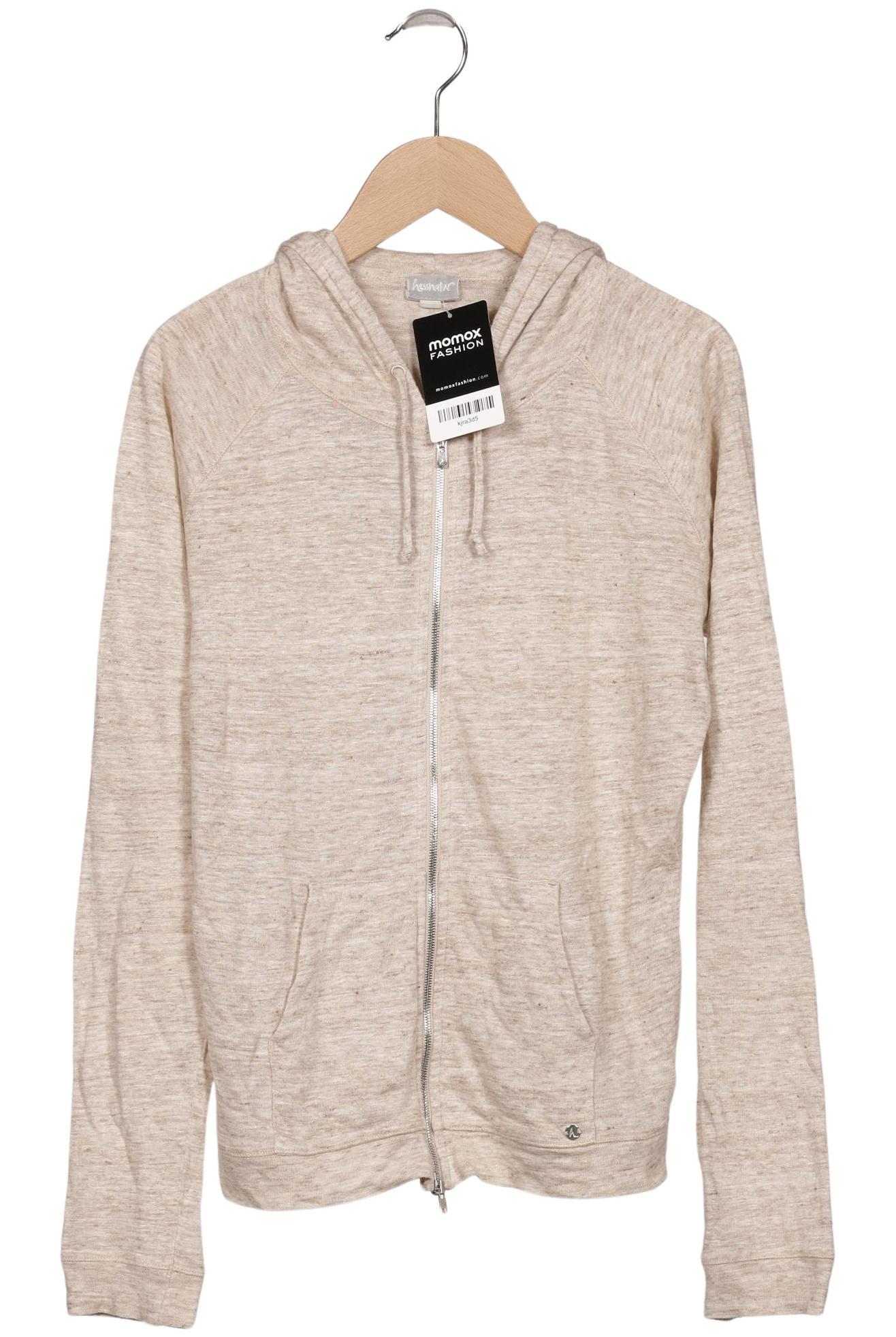 

hessnatur Damen Kapuzenpullover, beige, Gr. 36