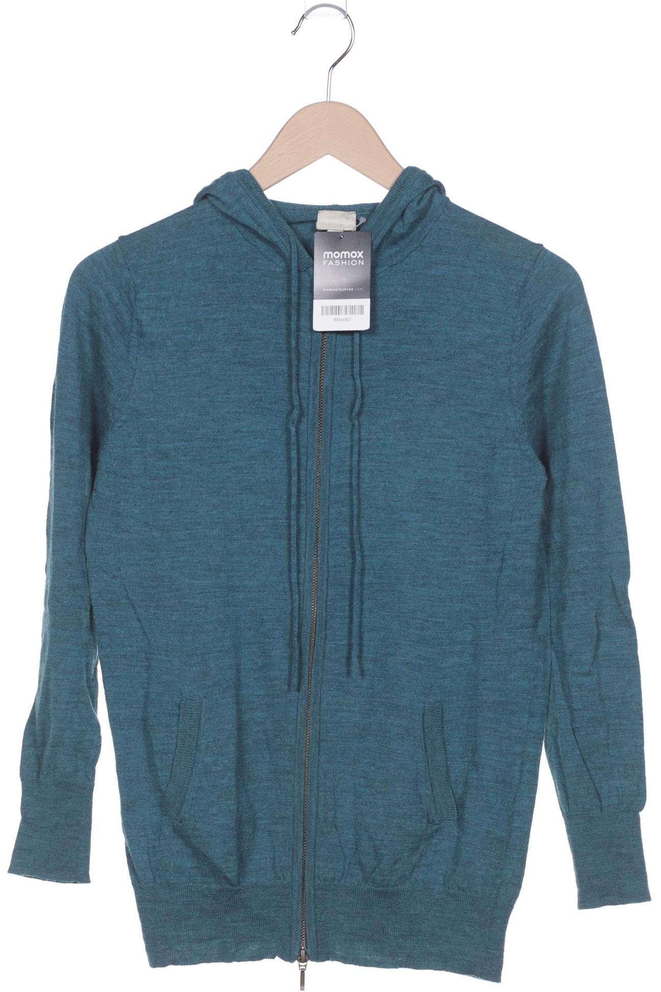 

hessnatur Damen Kapuzenpullover, türkis, Gr. 36