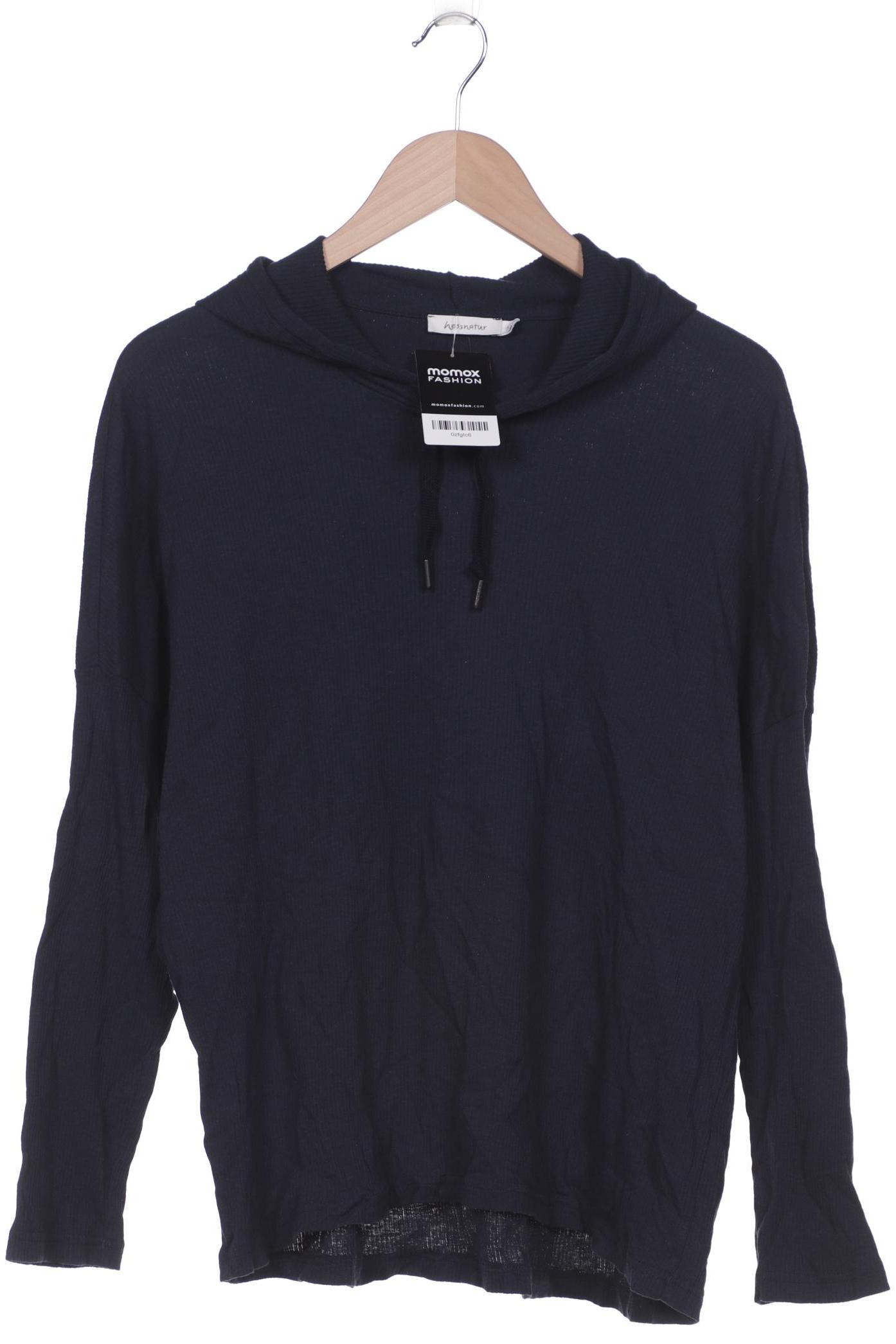 

hessnatur Damen Kapuzenpullover, marineblau, Gr. 48