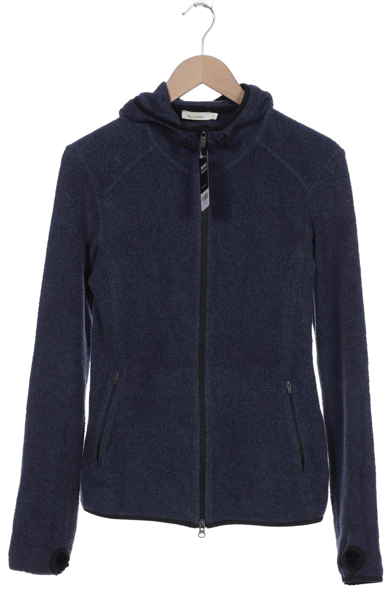 

hessnatur Damen Kapuzenpullover, marineblau, Gr. 34