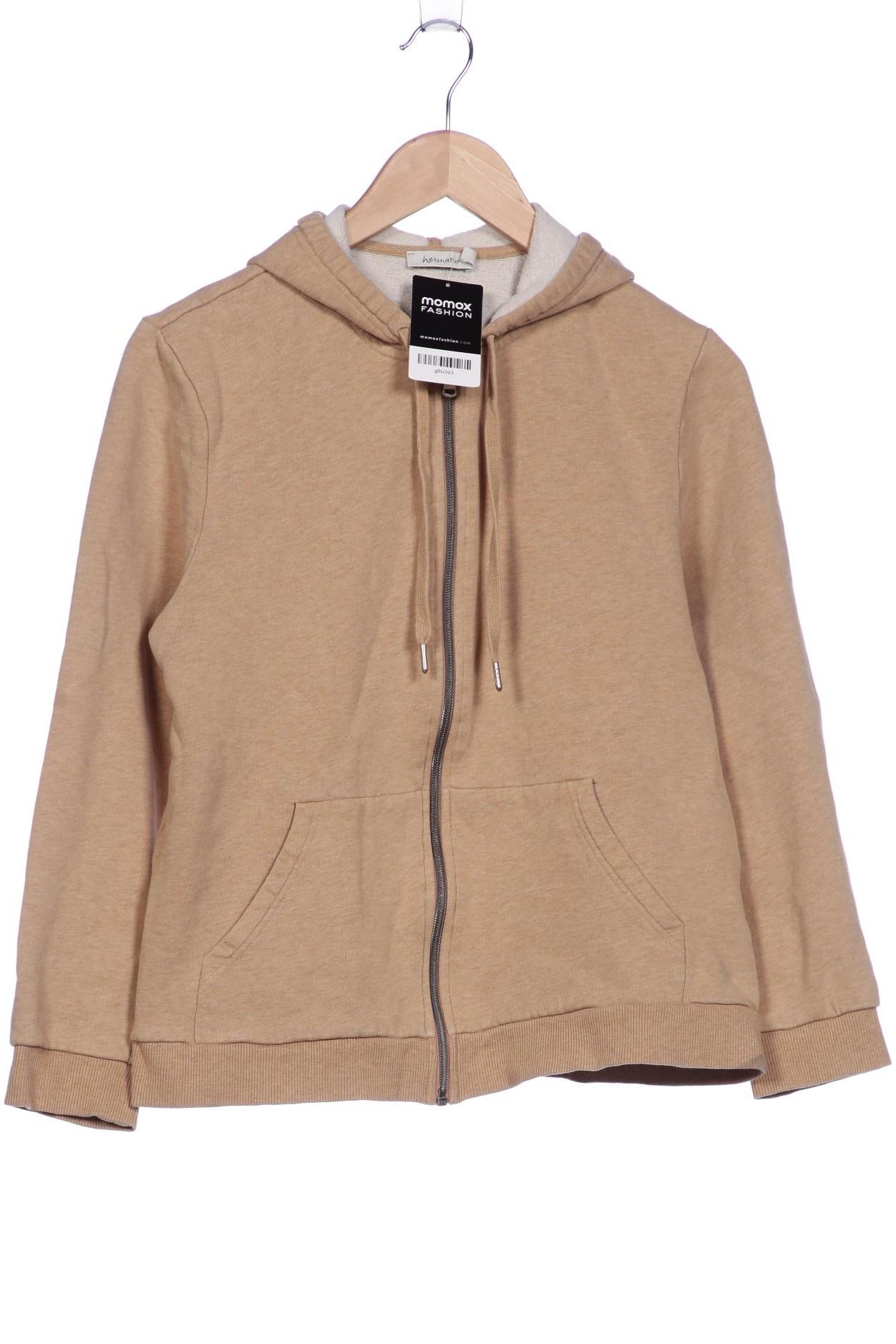 

hessnatur Damen Kapuzenpullover, beige, Gr. 40
