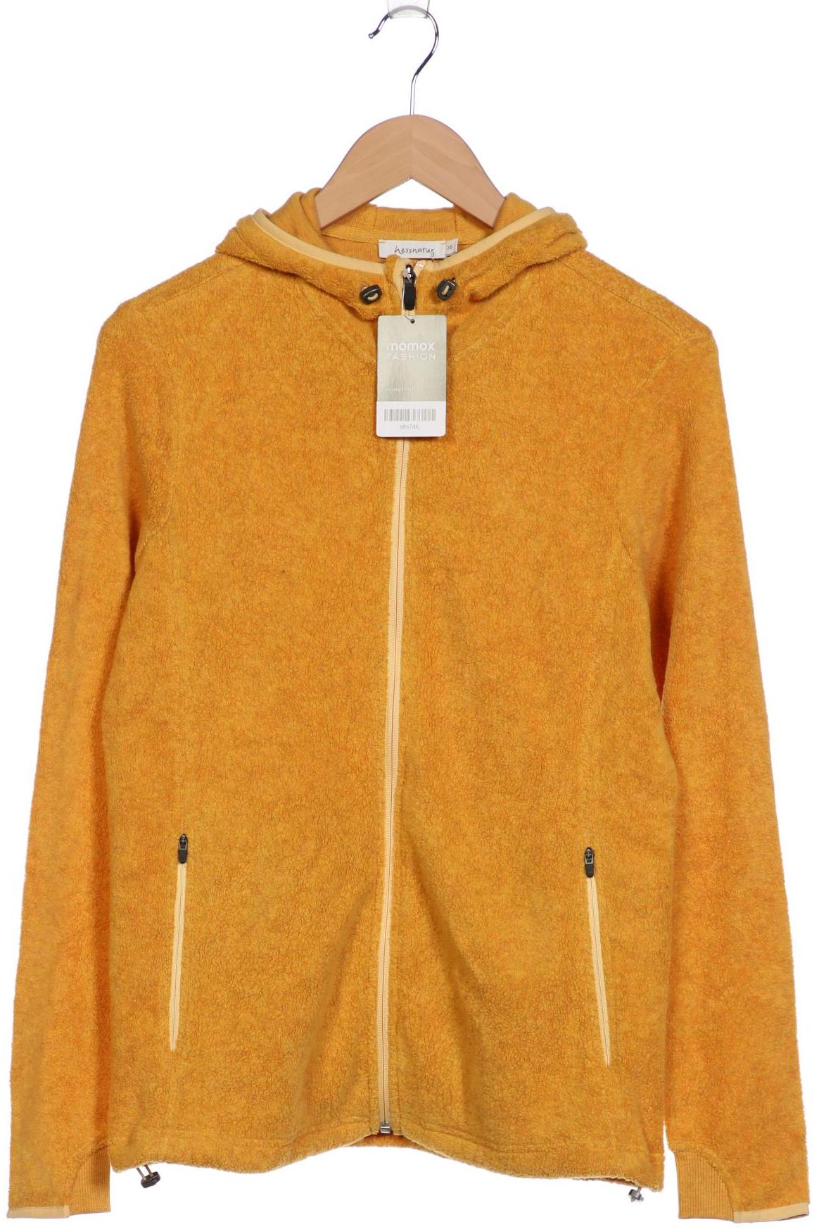 

hessnatur Damen Kapuzenpullover, gelb, Gr. 38