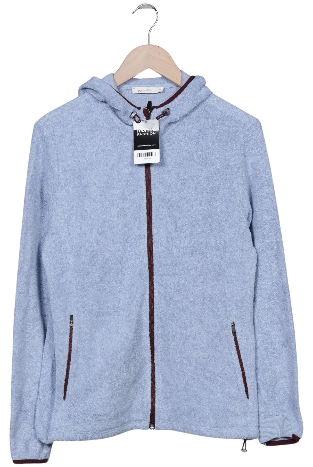 

hessnatur Damen Kapuzenpullover, blau, Gr. 38