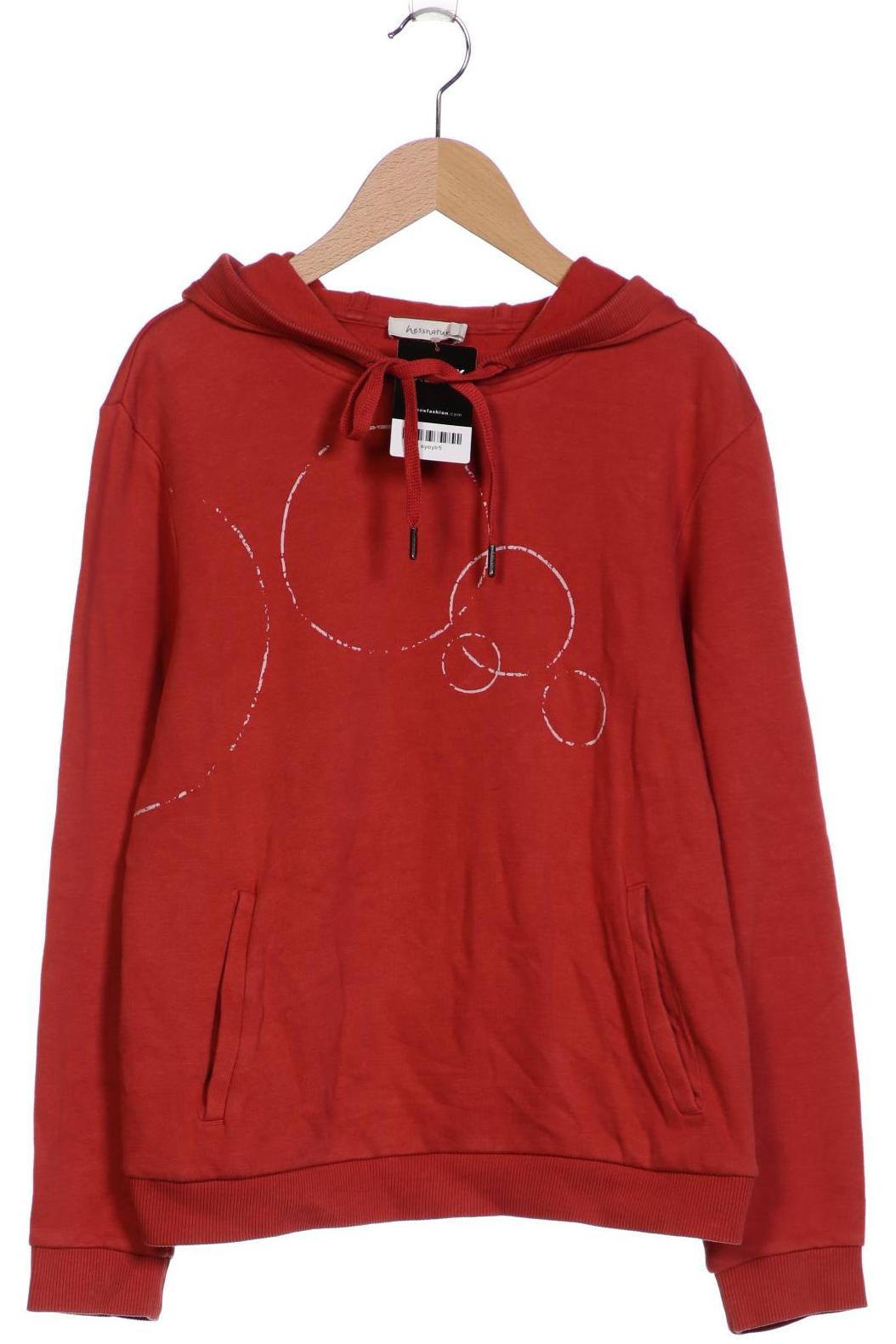 

hessnatur Damen Kapuzenpullover, rot, Gr. 40