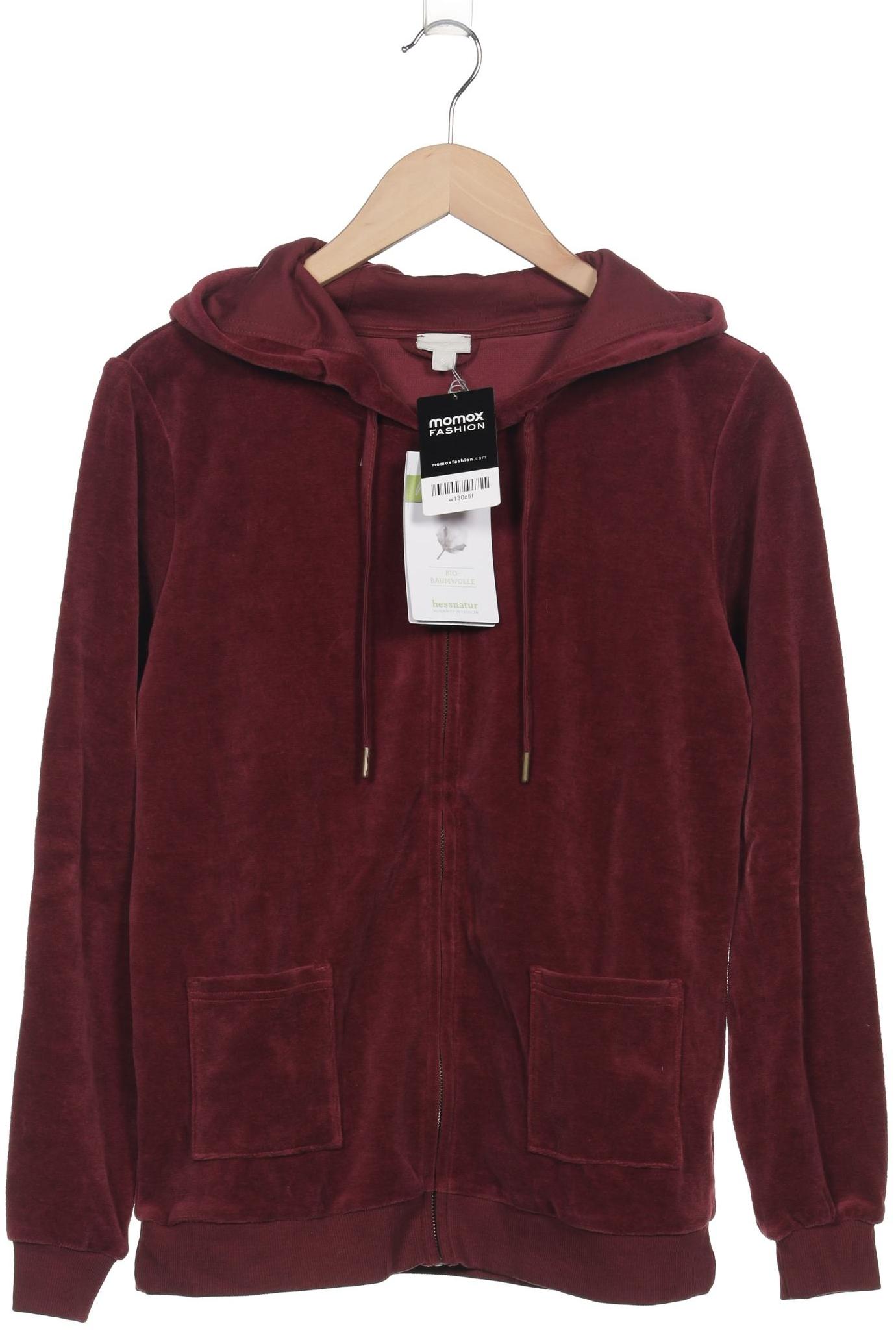 

hessnatur Damen Kapuzenpullover, bordeaux, Gr. 36