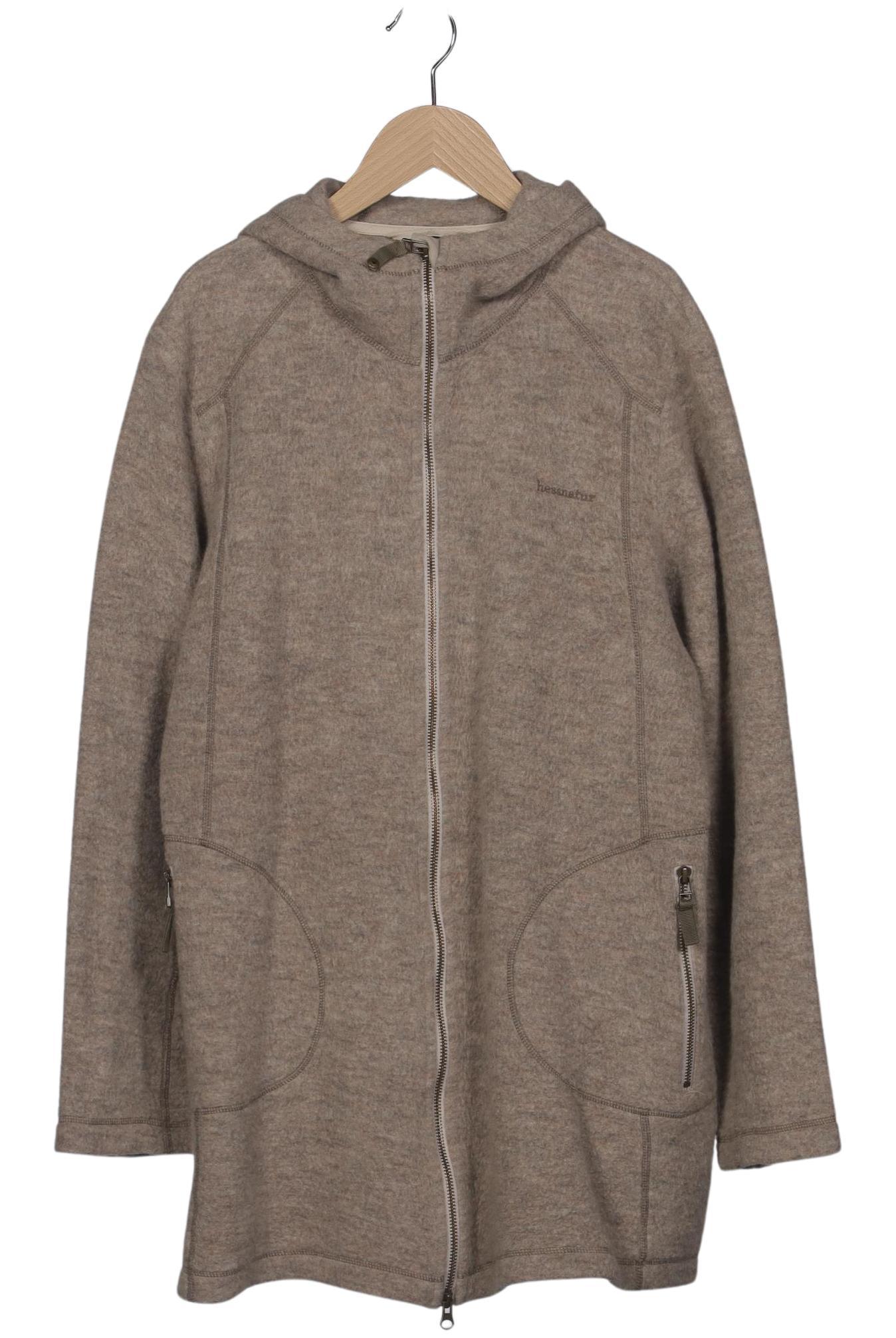 

hessnatur Damen Kapuzenpullover, beige, Gr. 48