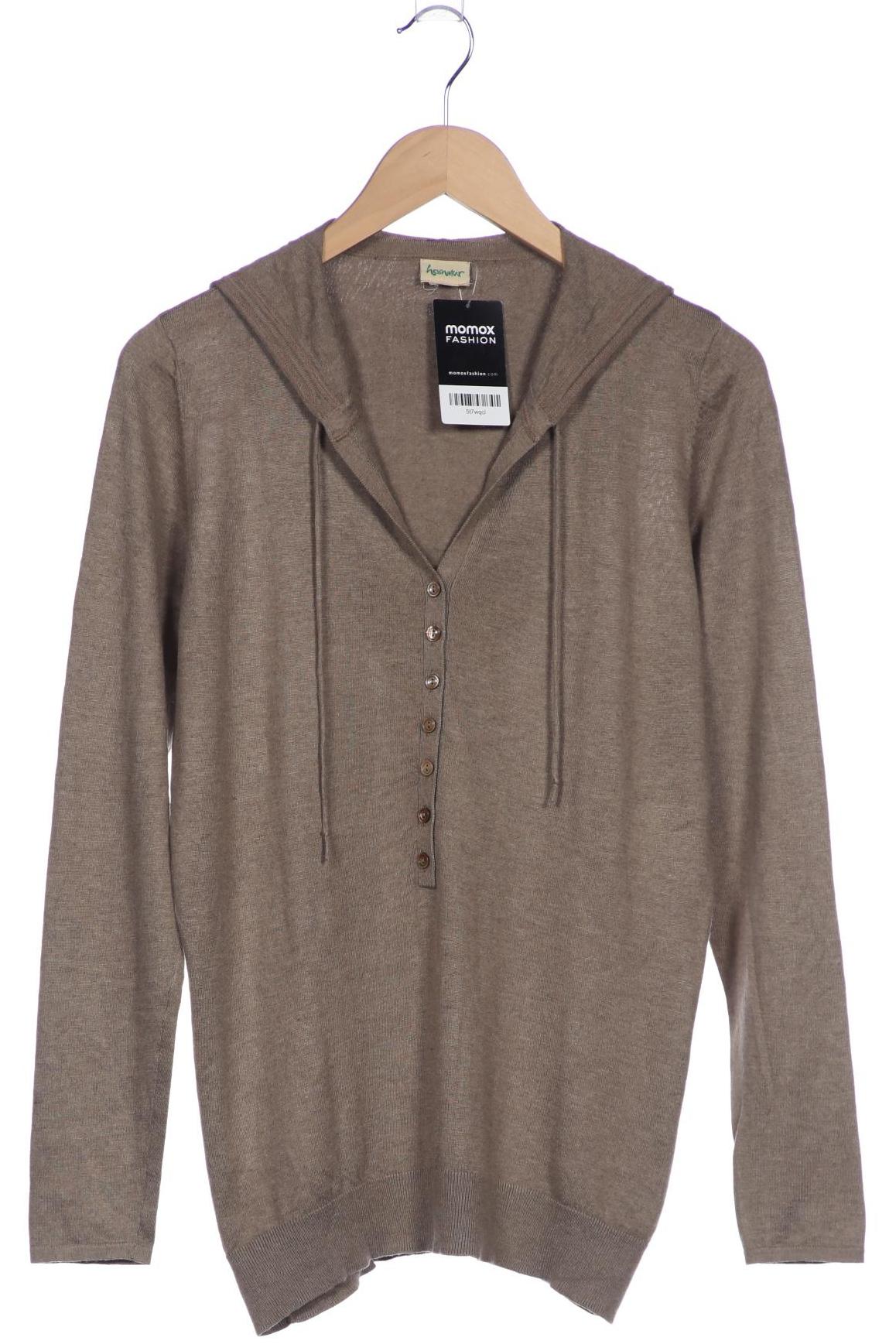 

hessnatur Damen Kapuzenpullover, braun, Gr. 44