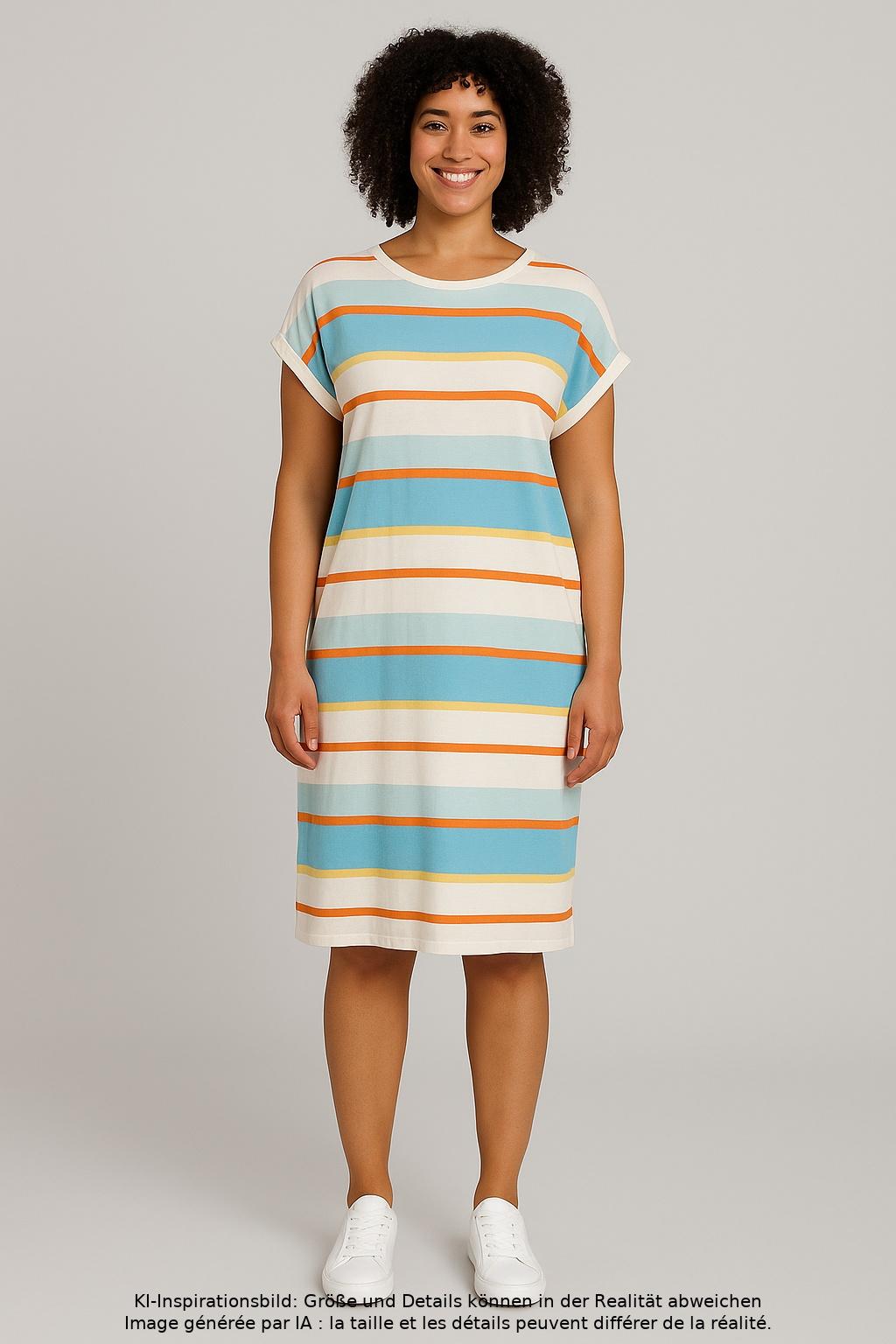 

hessnatur Damen Kleid, mehrfarbig, Gr. 44