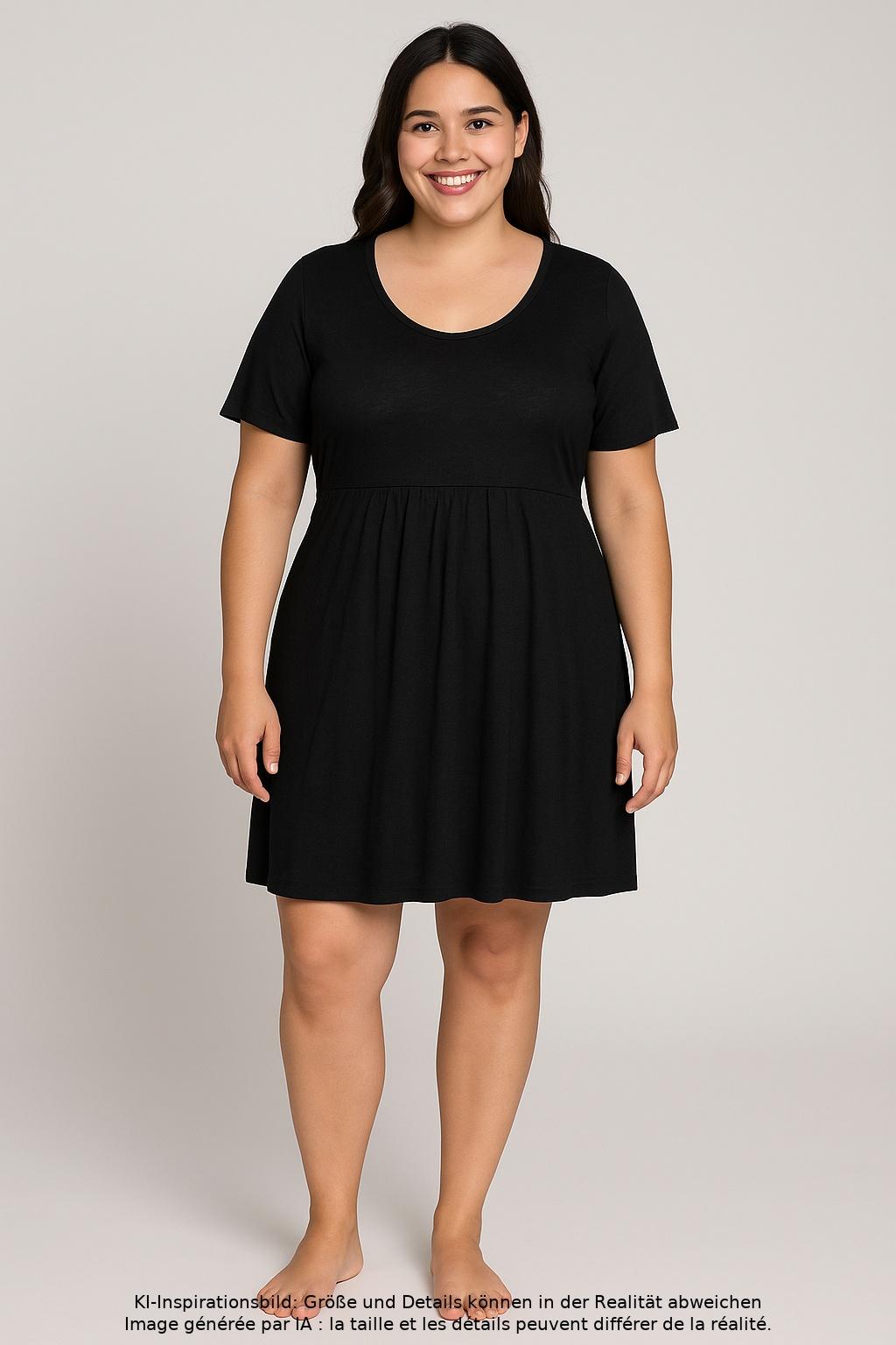 

hessnatur Damen Kleid, schwarz, Gr. 46