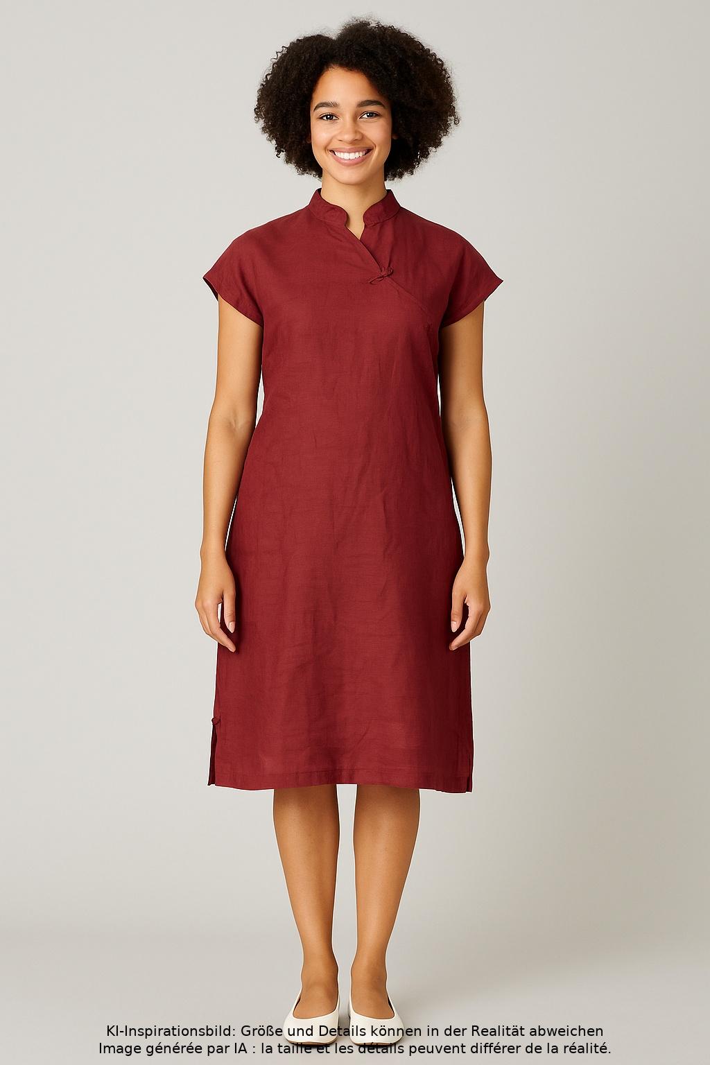 

hessnatur Damen Kleid, bordeaux, Gr. 36