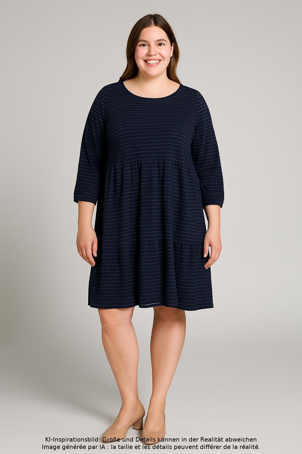 

hessnatur Damen Kleid, marineblau, Gr. 46