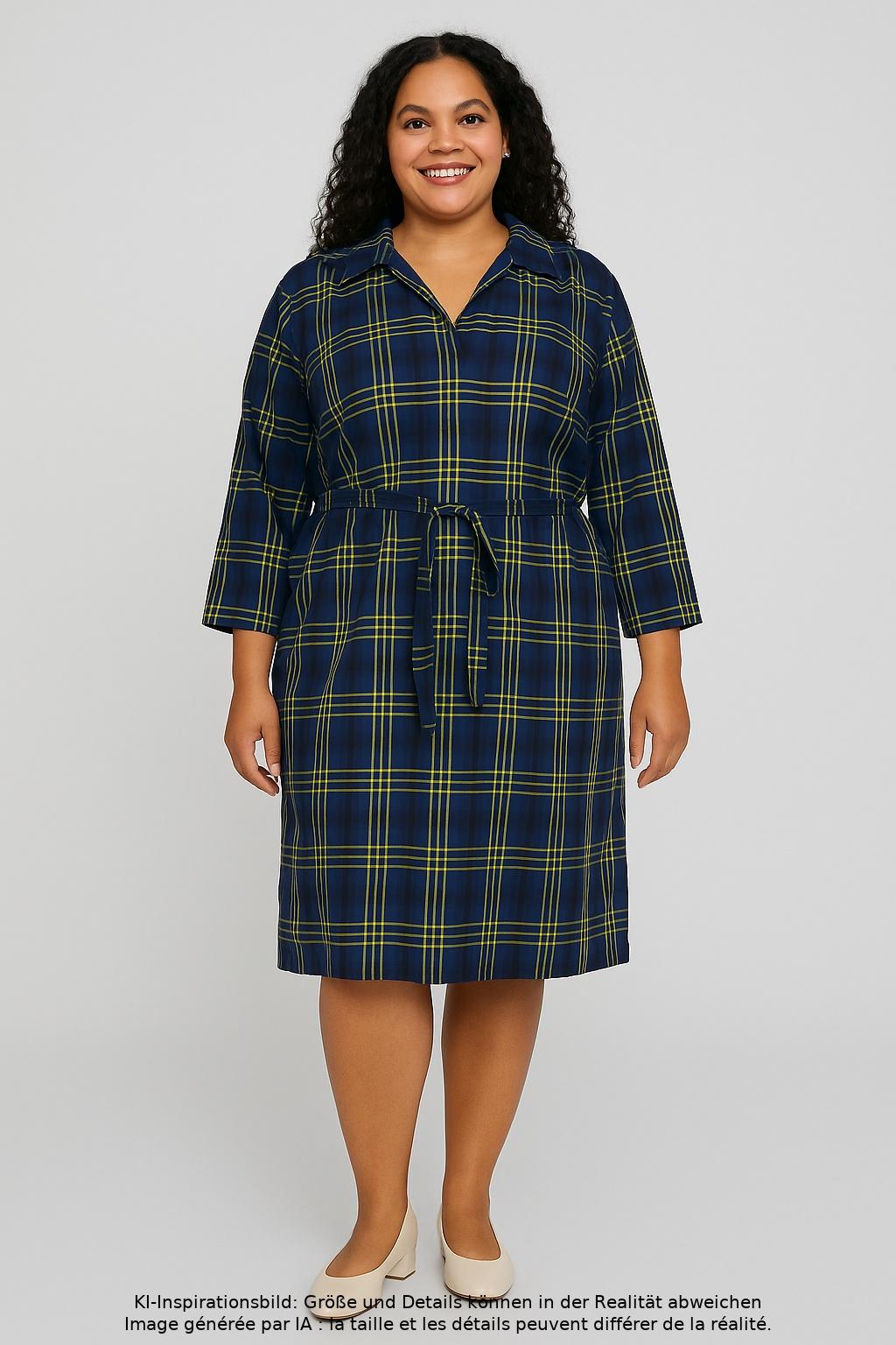 

hessnatur Damen Kleid, mehrfarbig, Gr. 44