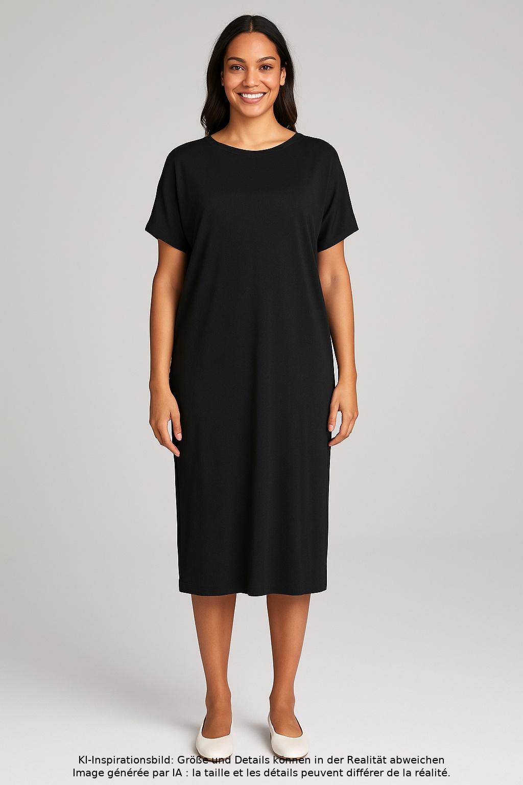 

hessnatur Damen Kleid, schwarz, Gr. 36