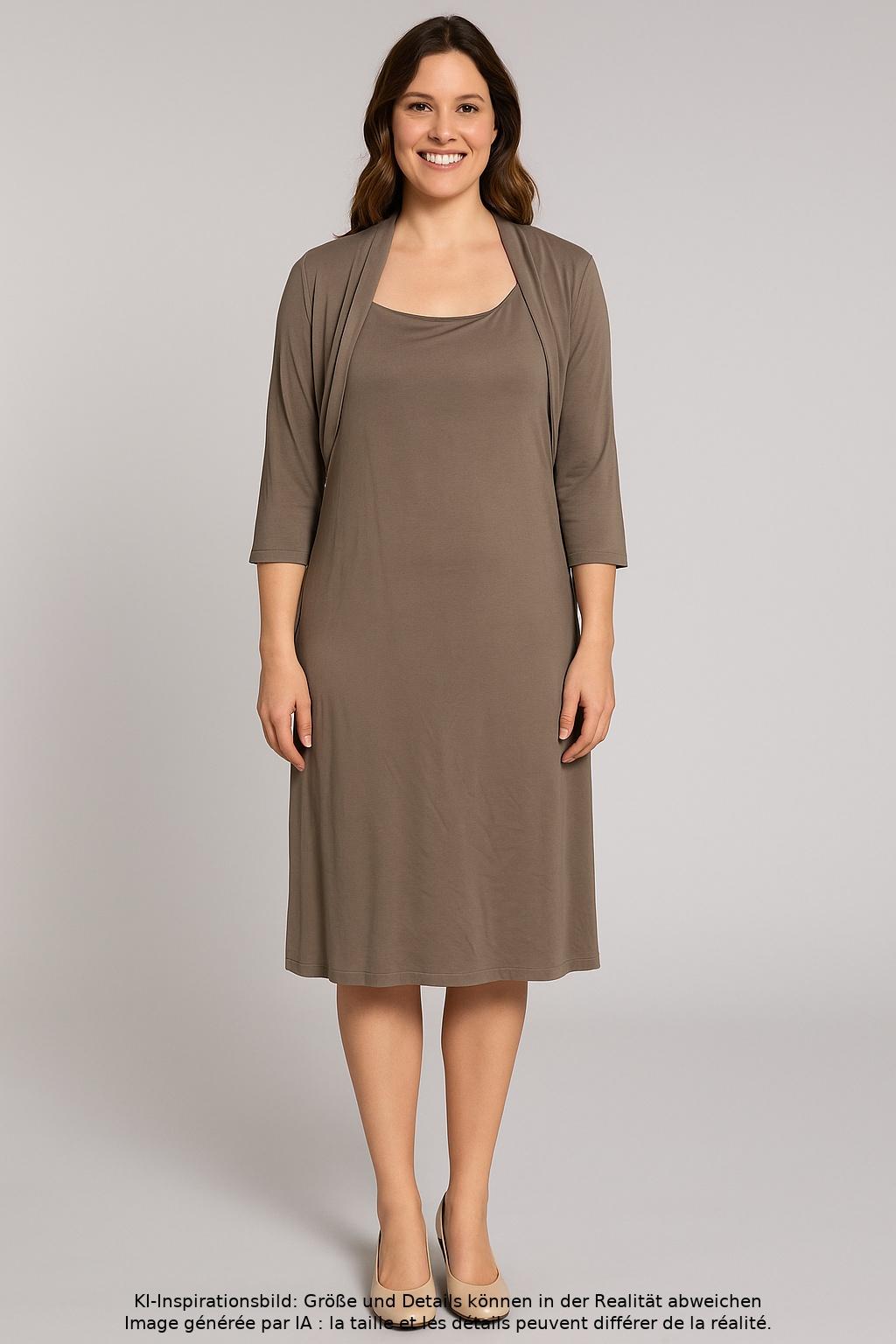 

hessnatur Damen Kleid, braun, Gr. 44