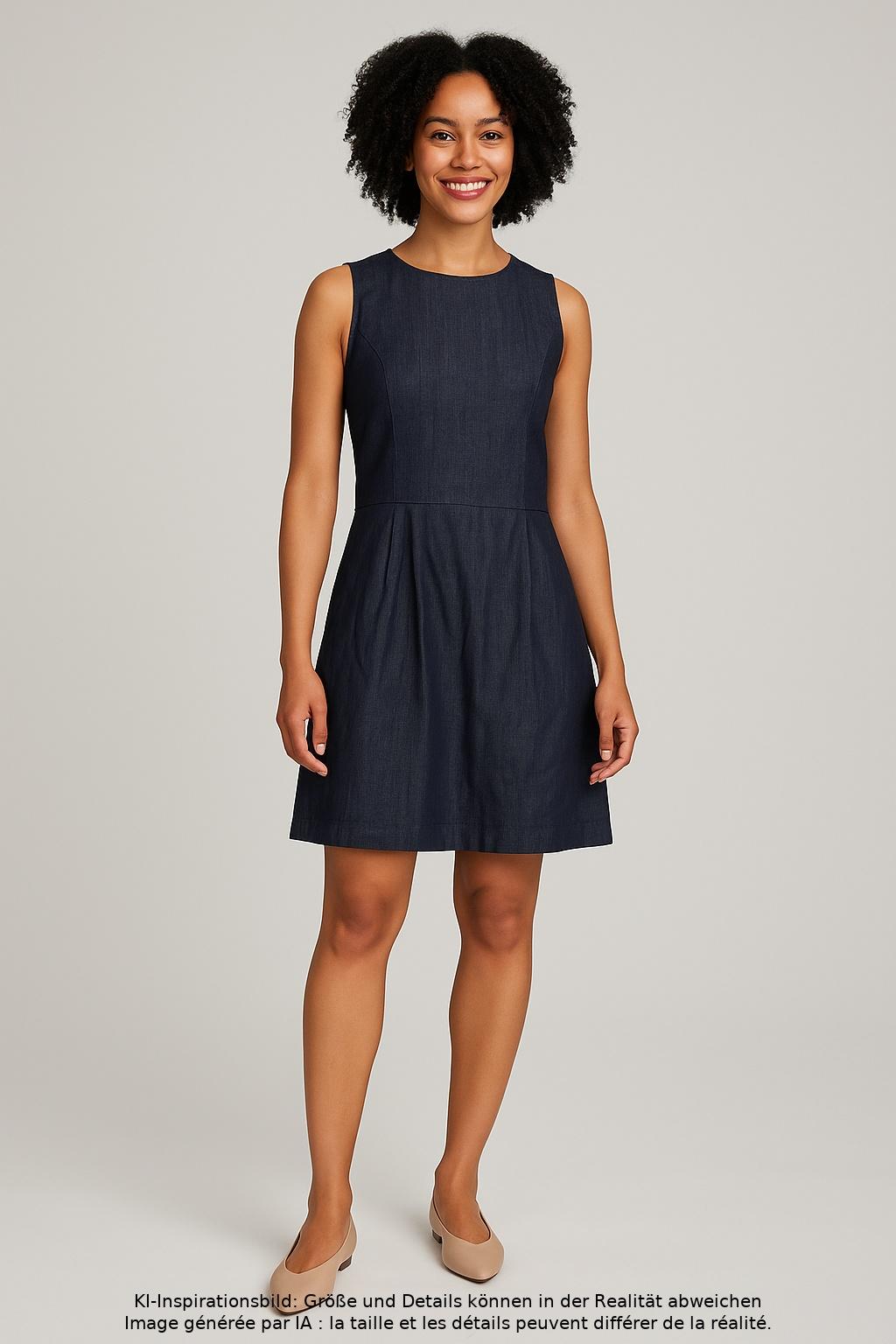 

hessnatur Damen Kleid, marineblau, Gr. 36