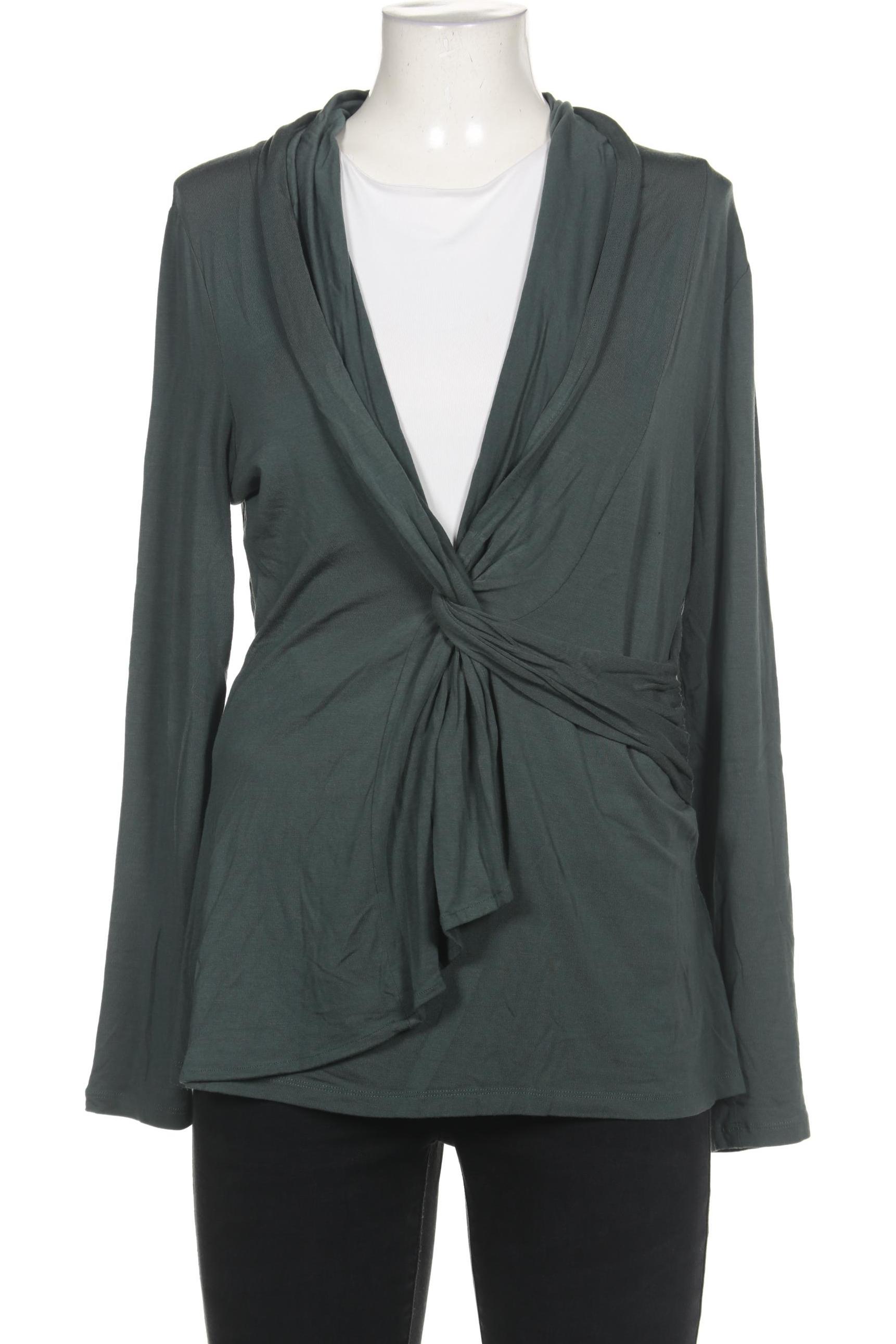 

hessnatur Damen Langarmshirt, grün, Gr. 42