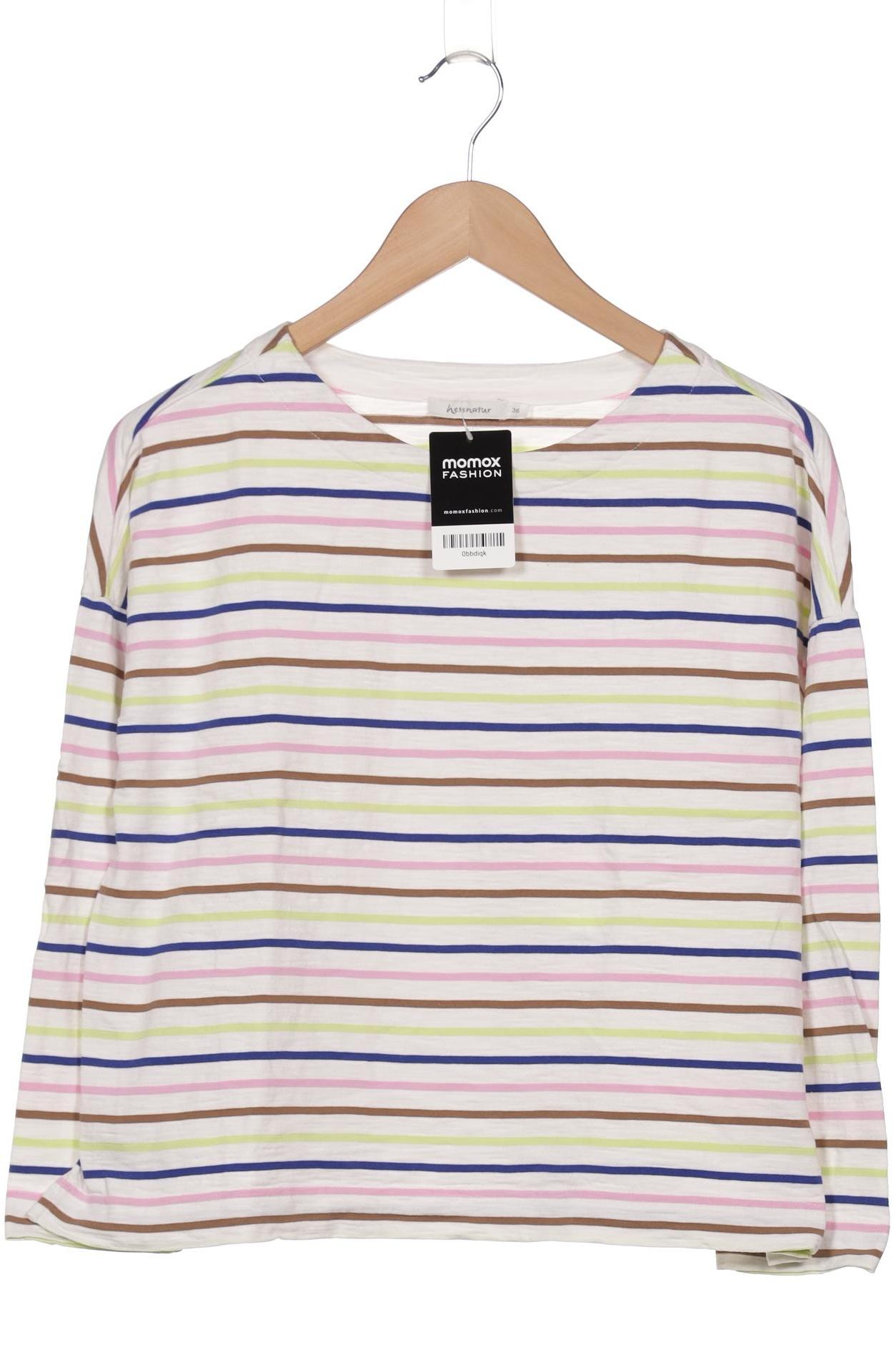 

hessnatur Damen Langarmshirt, weiß, Gr. 36