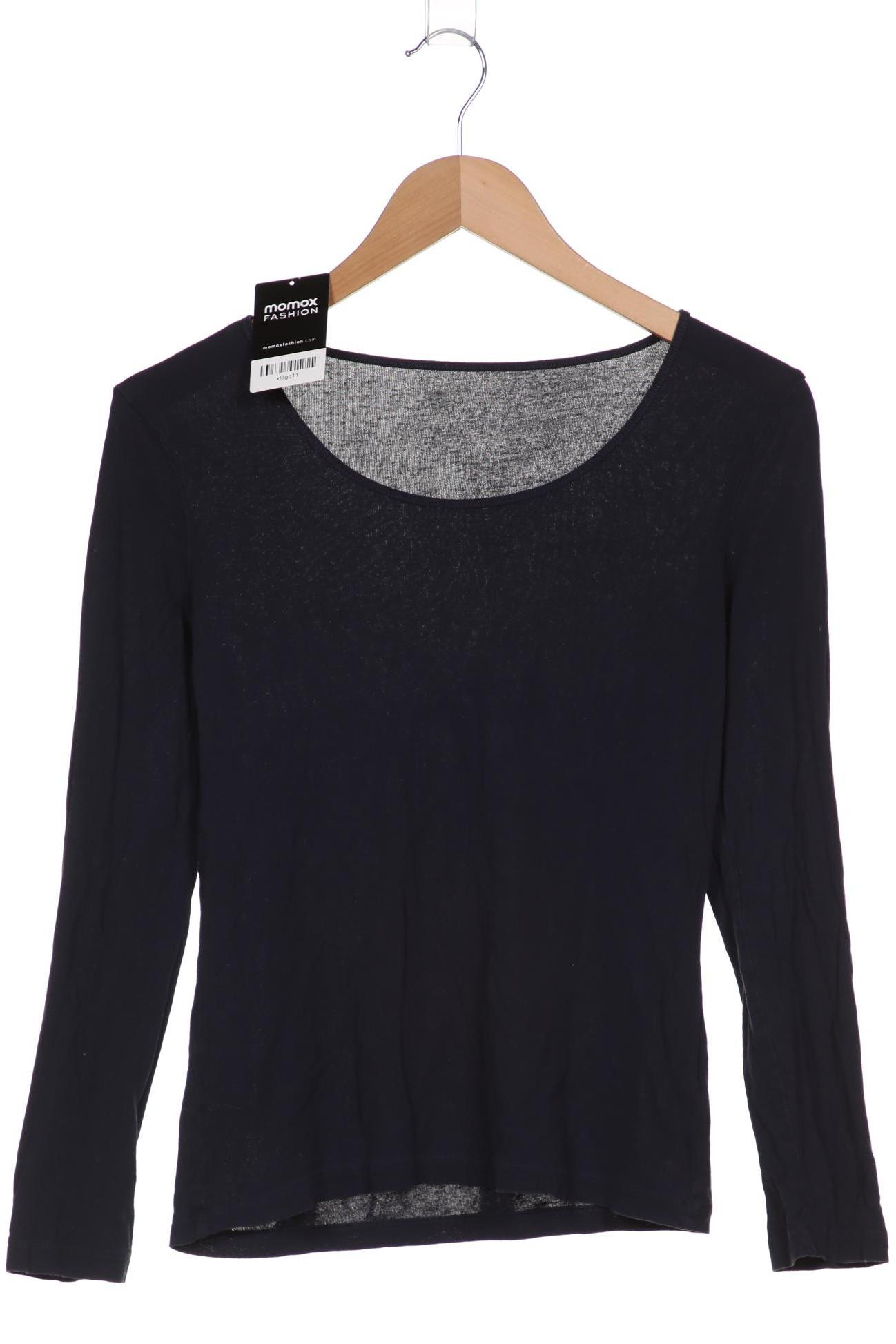 

hessnatur Damen Langarmshirt, marineblau, Gr. 38