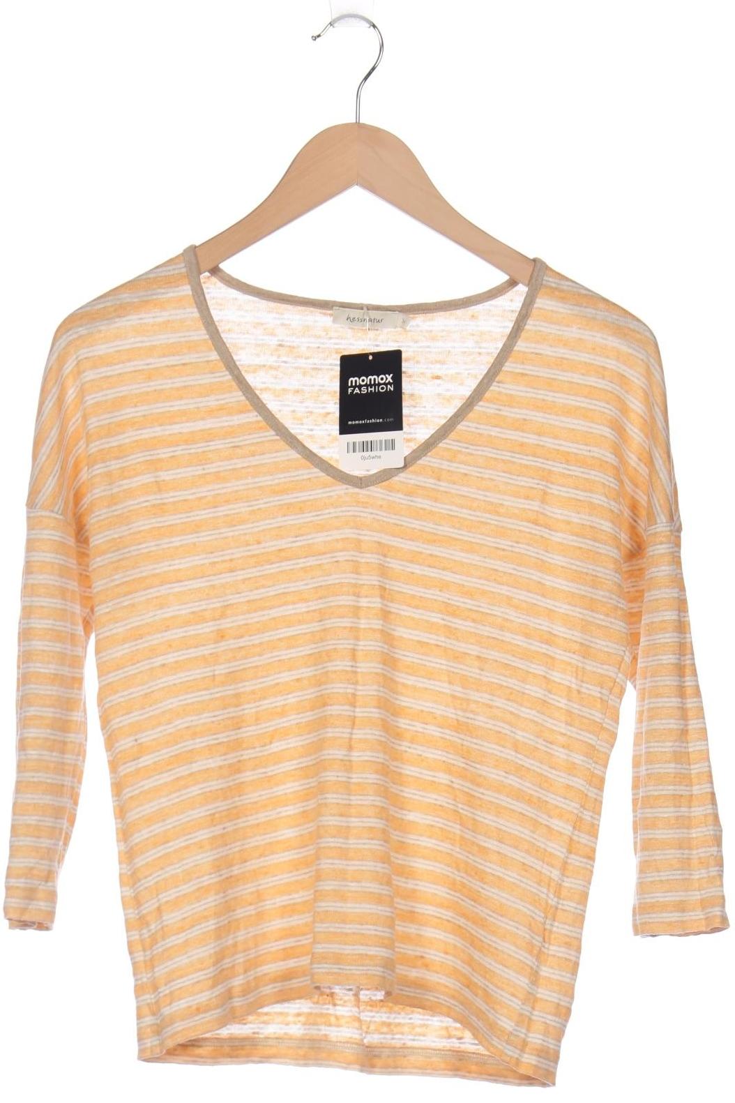 

hessnatur Damen Langarmshirt, orange, Gr. 34