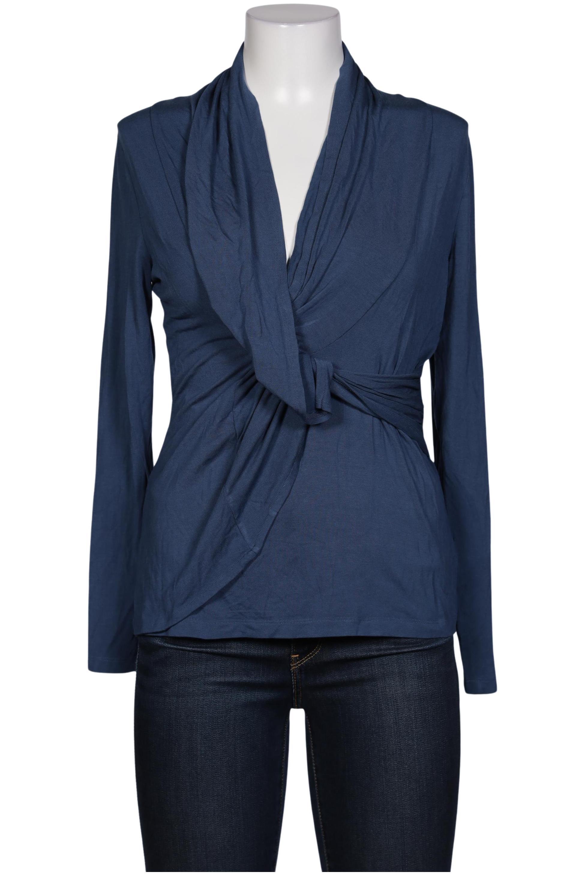 

hessnatur Damen Langarmshirt, blau, Gr. 40