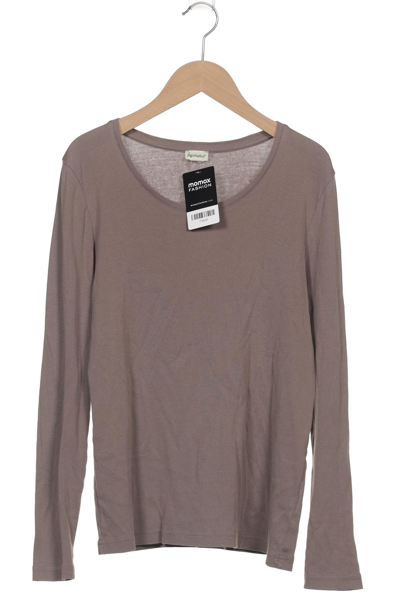 

hessnatur Damen Langarmshirt, braun, Gr. 40