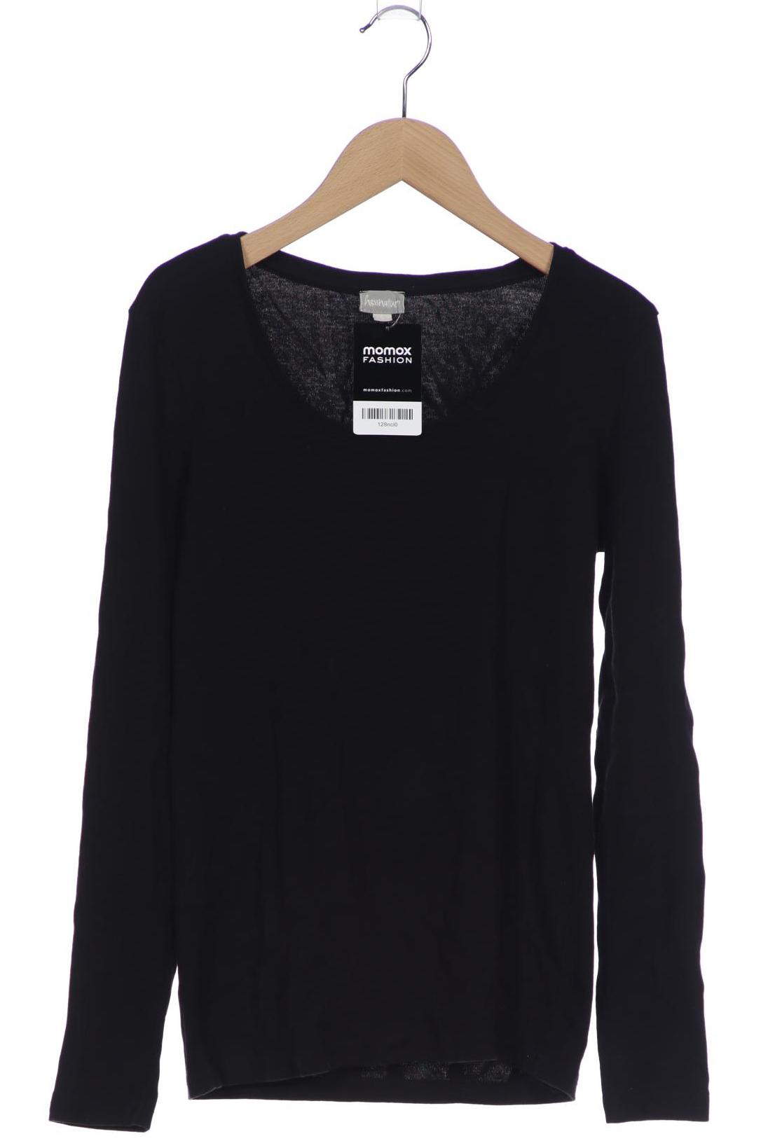 

hessnatur Damen Langarmshirt, schwarz, Gr. 36