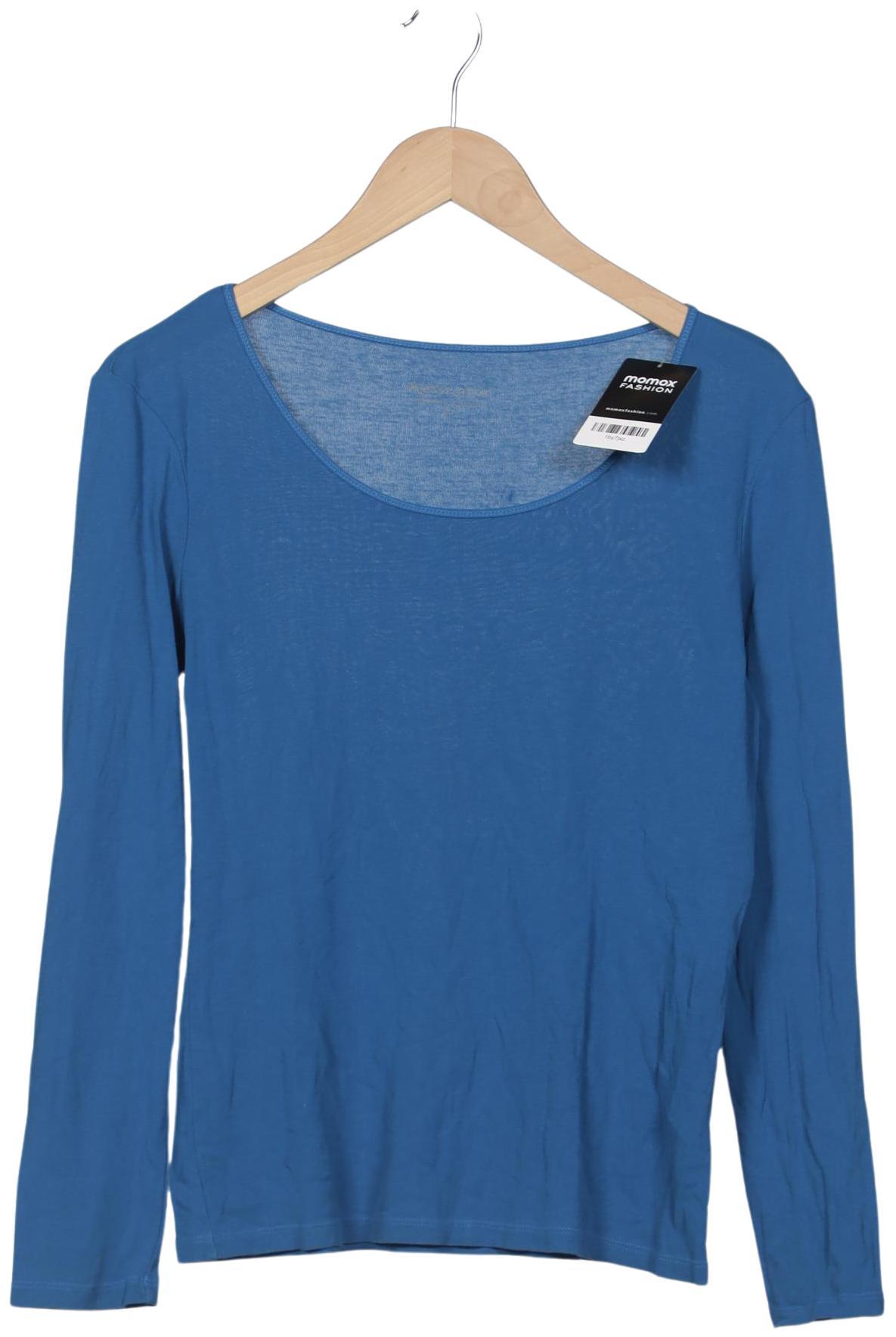 

hessnatur Damen Langarmshirt, blau, Gr. 40