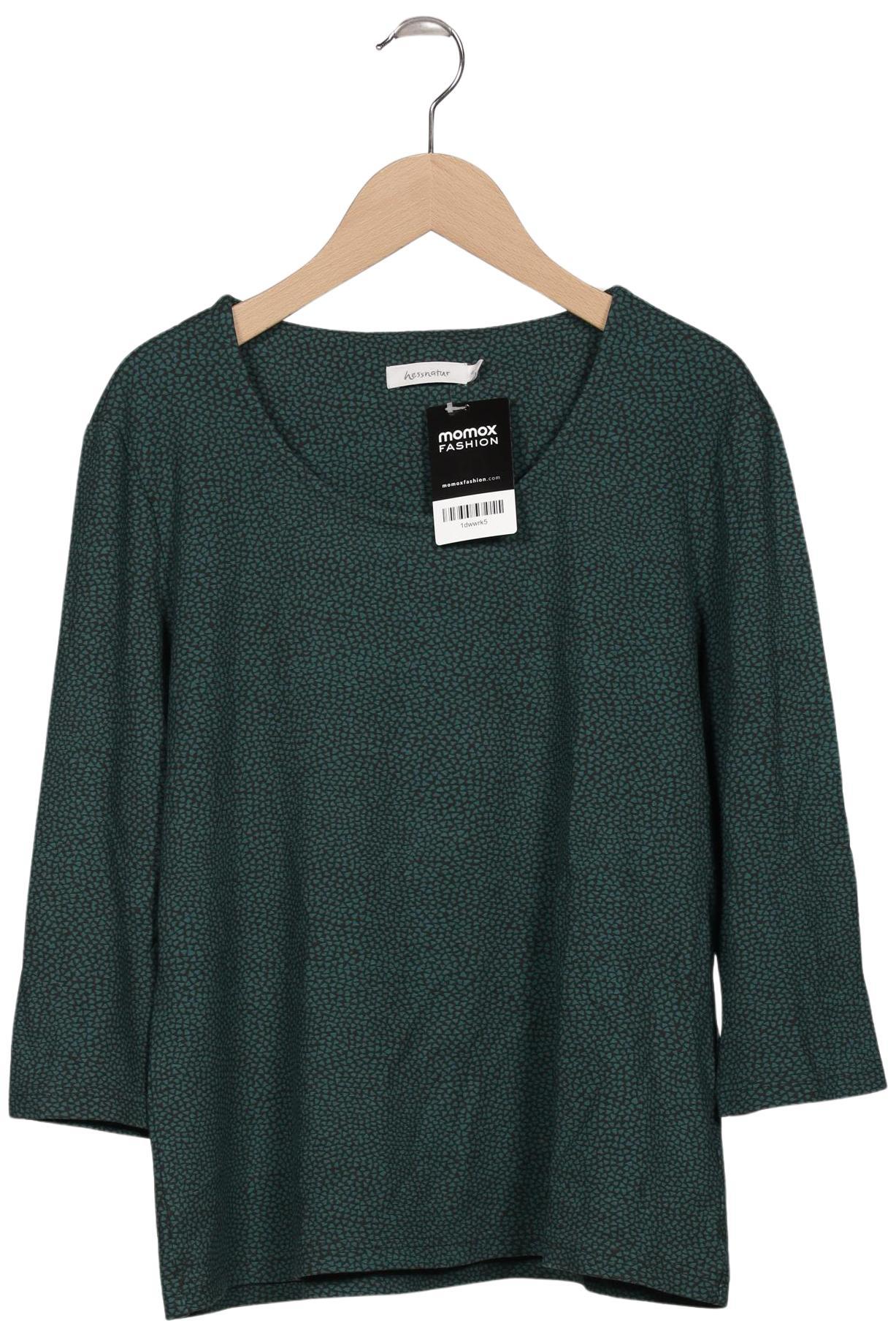 

hessnatur Damen Langarmshirt, grün, Gr. 42