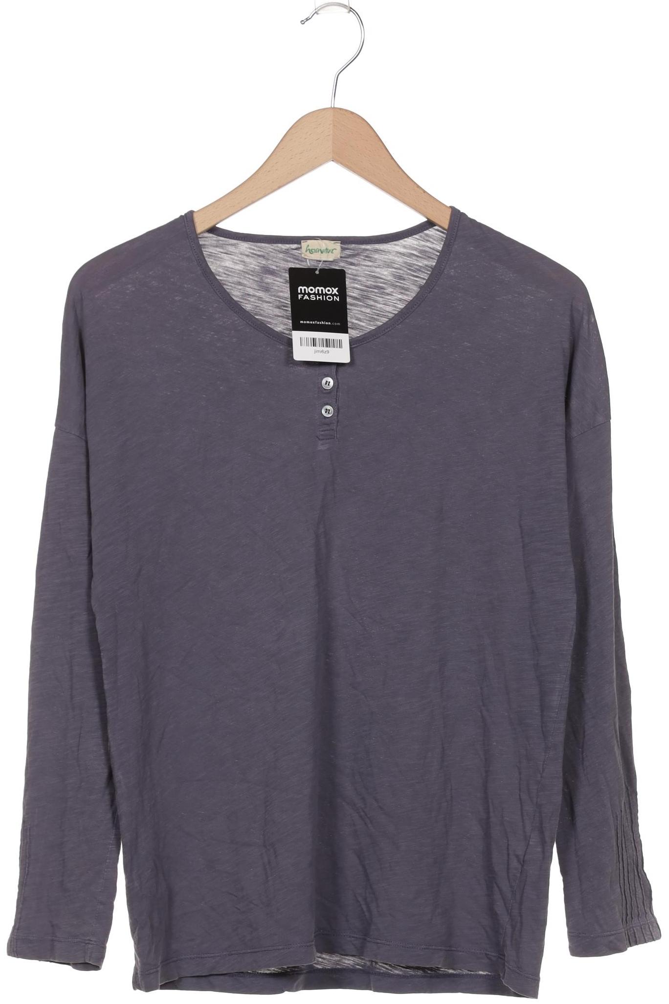 

hessnatur Damen Langarmshirt, grau, Gr. 40