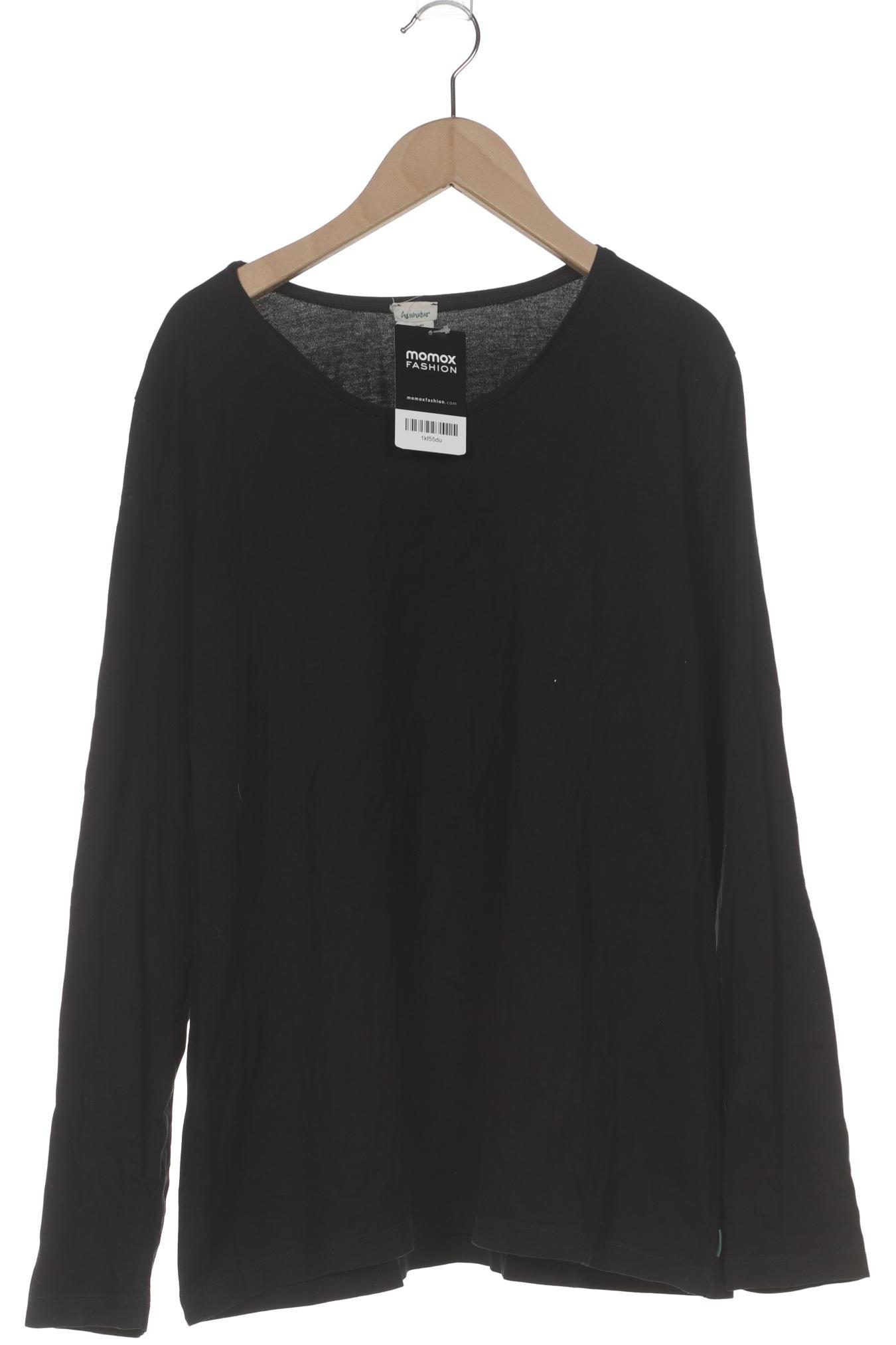 

hessnatur Damen Langarmshirt, schwarz, Gr. 48