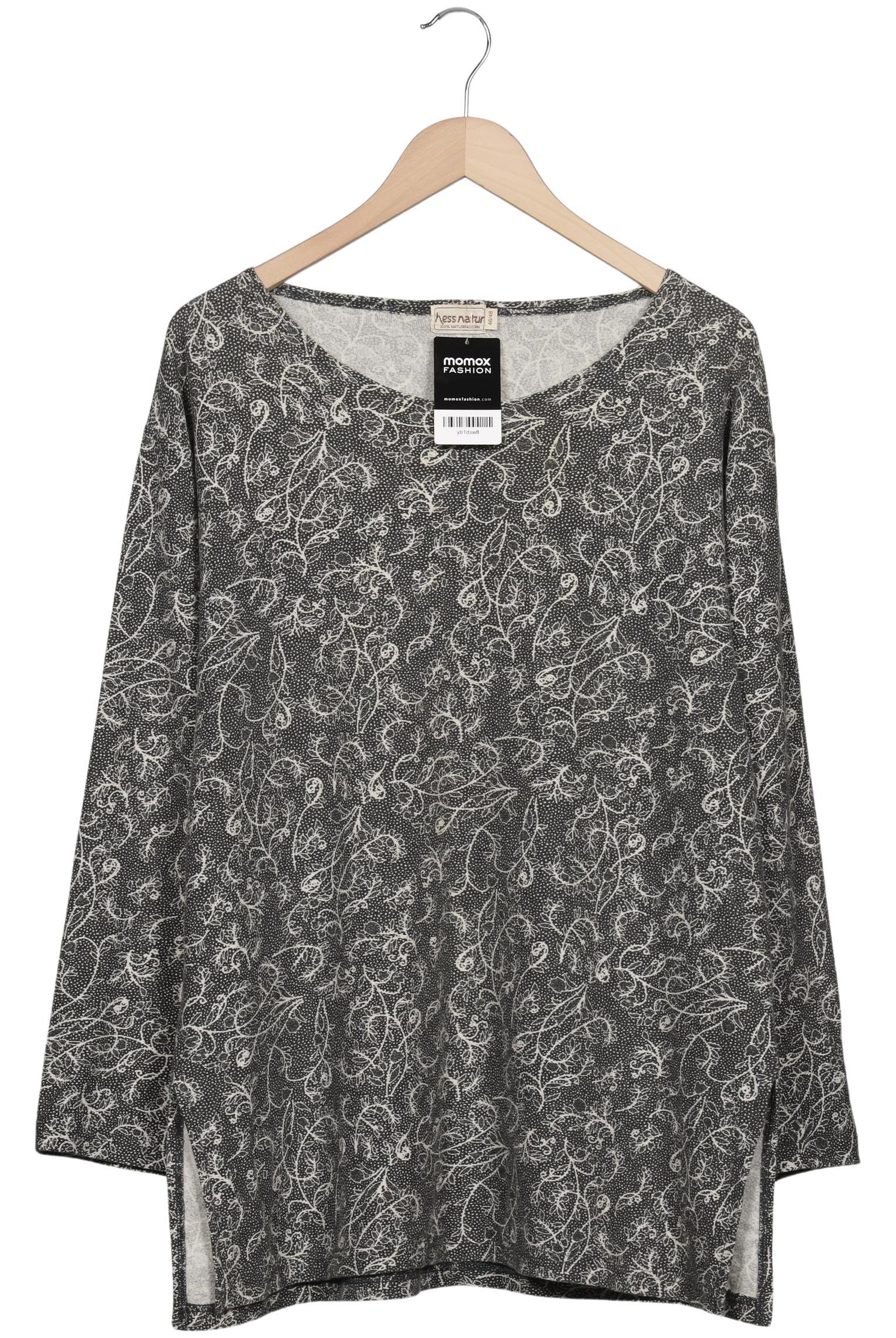 

hessnatur Damen Langarmshirt, grau, Gr. 46