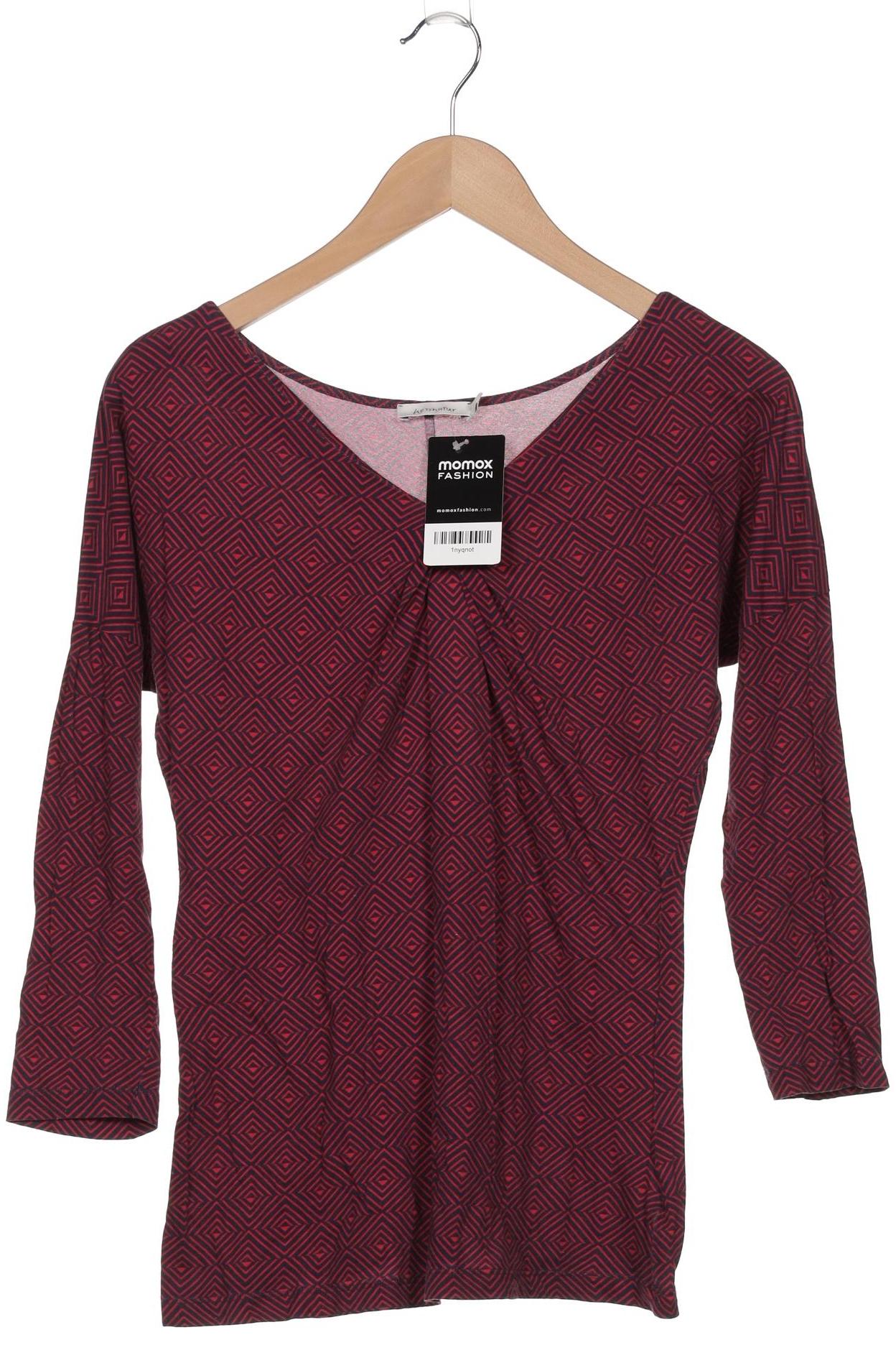

hessnatur Damen Langarmshirt, bordeaux, Gr. 36