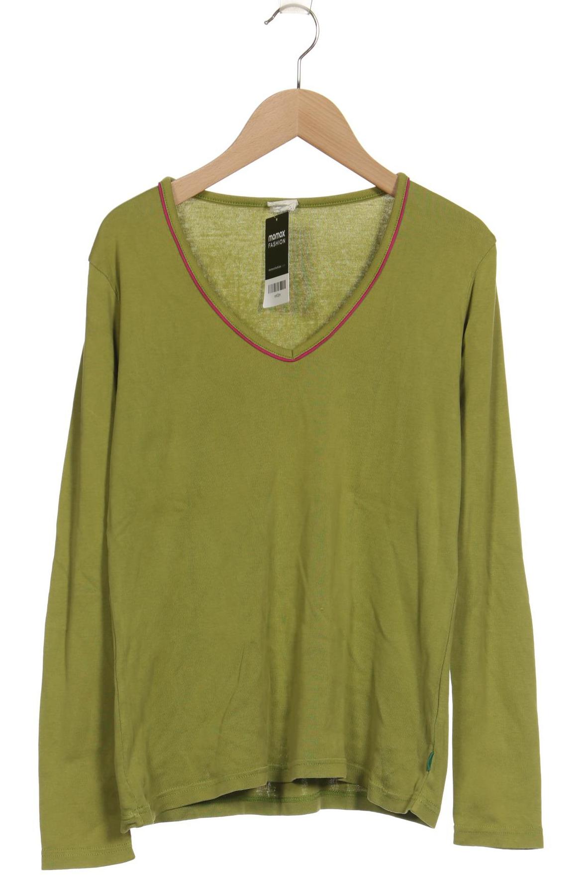 

hessnatur Damen Langarmshirt, hellgrün, Gr. 36