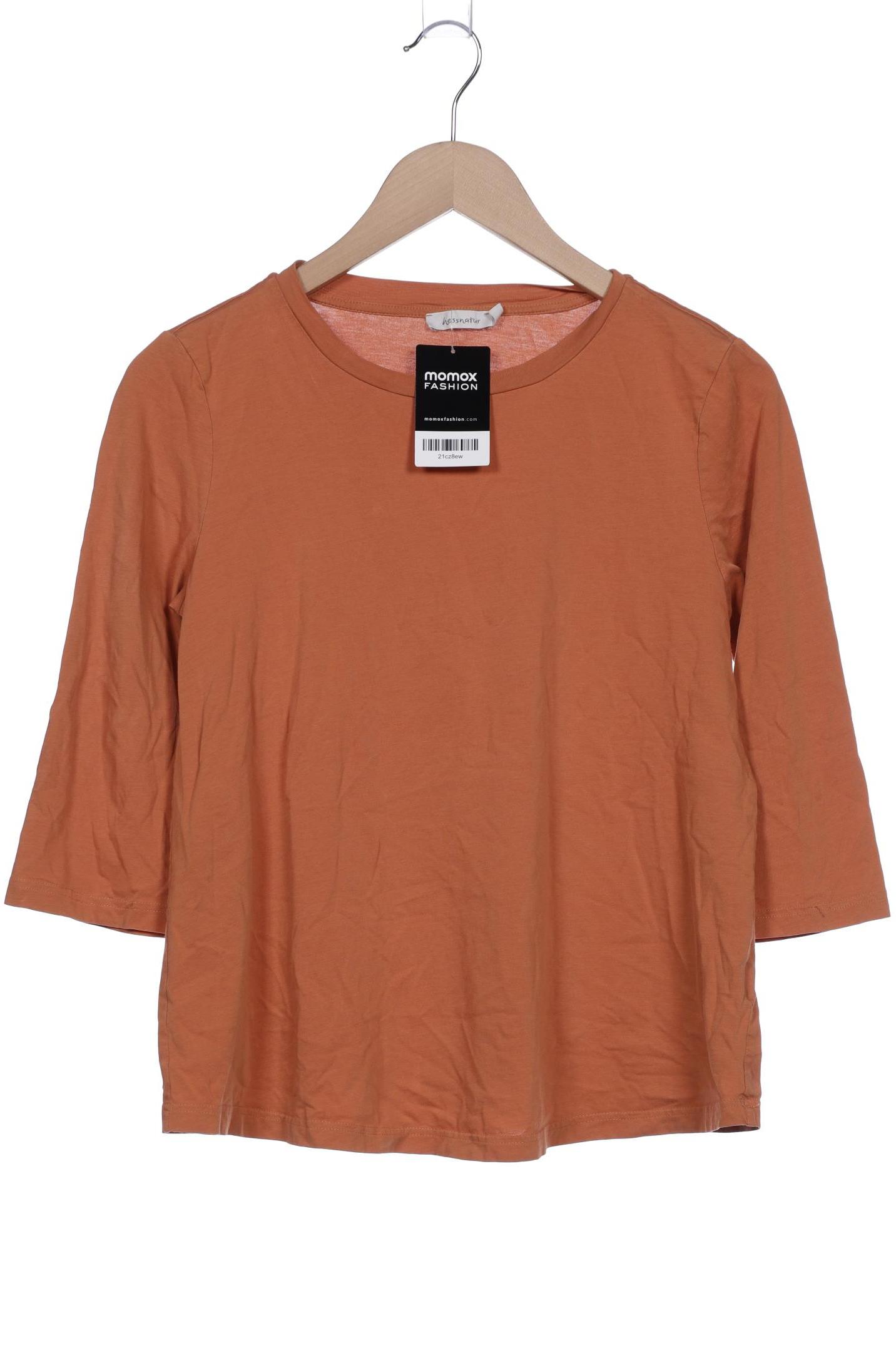 

hessnatur Damen Langarmshirt, orange, Gr. 38