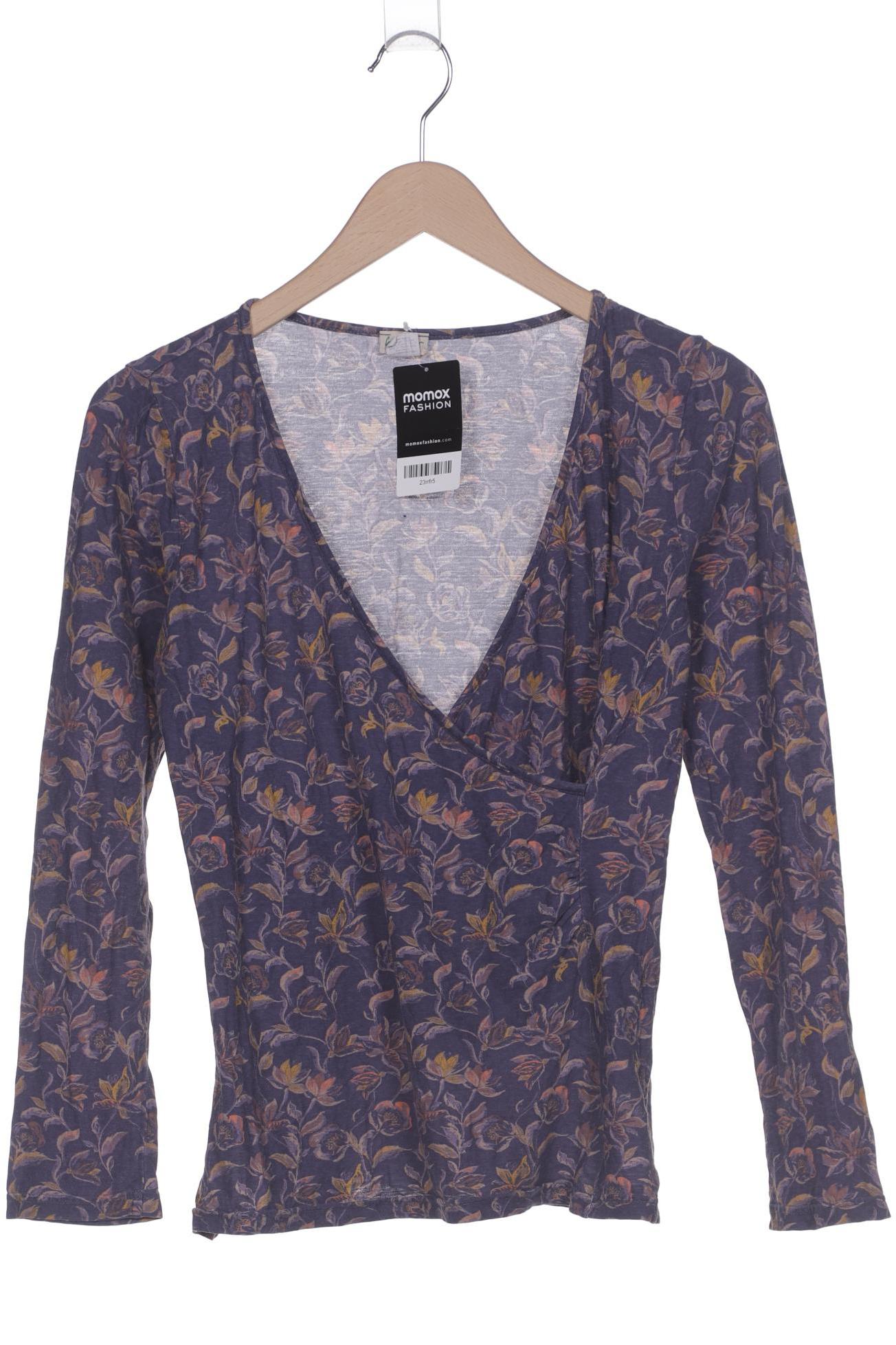 

hessnatur Damen Langarmshirt, marineblau, Gr. 36