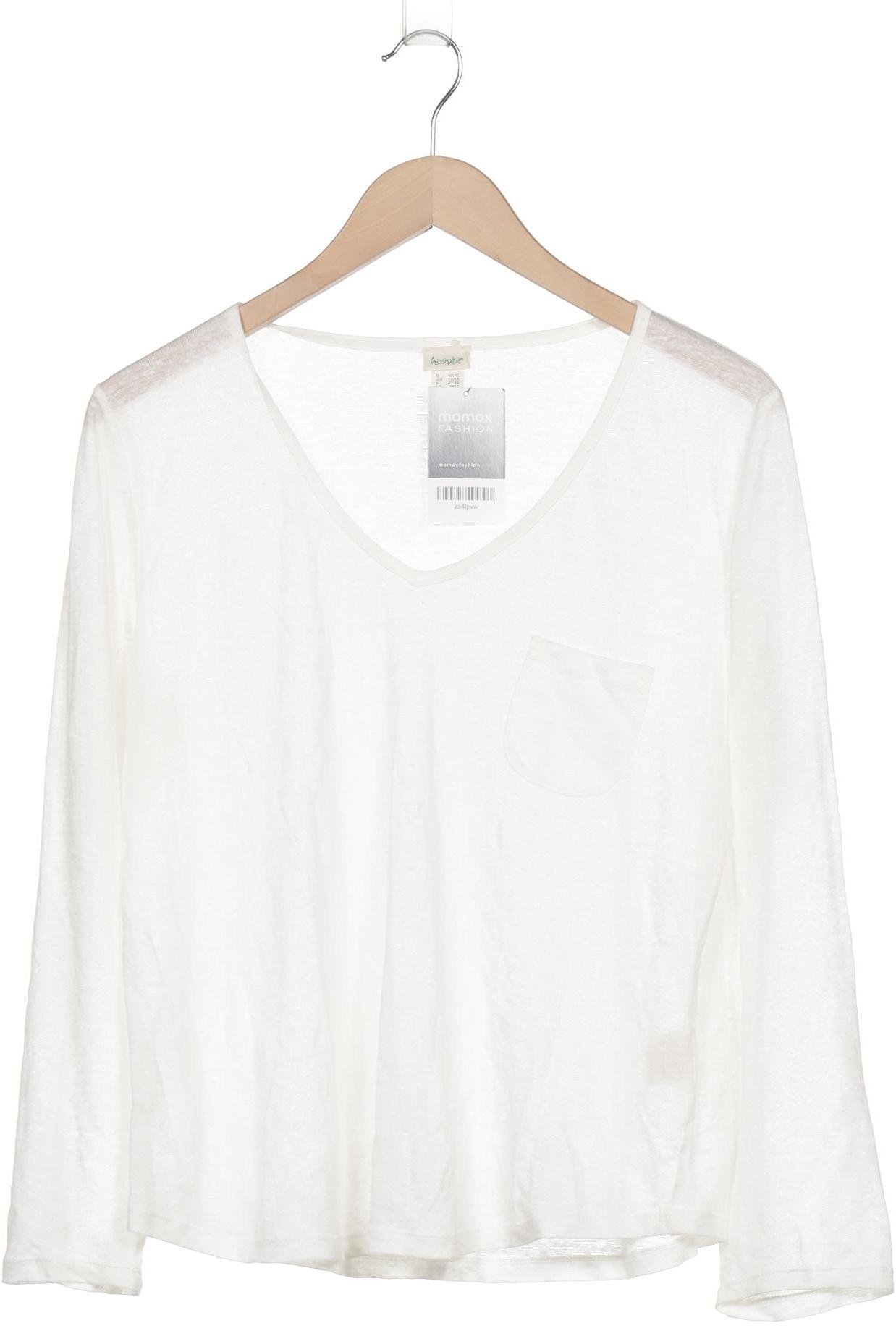 

hessnatur Damen Langarmshirt, cremeweiß, Gr. 40