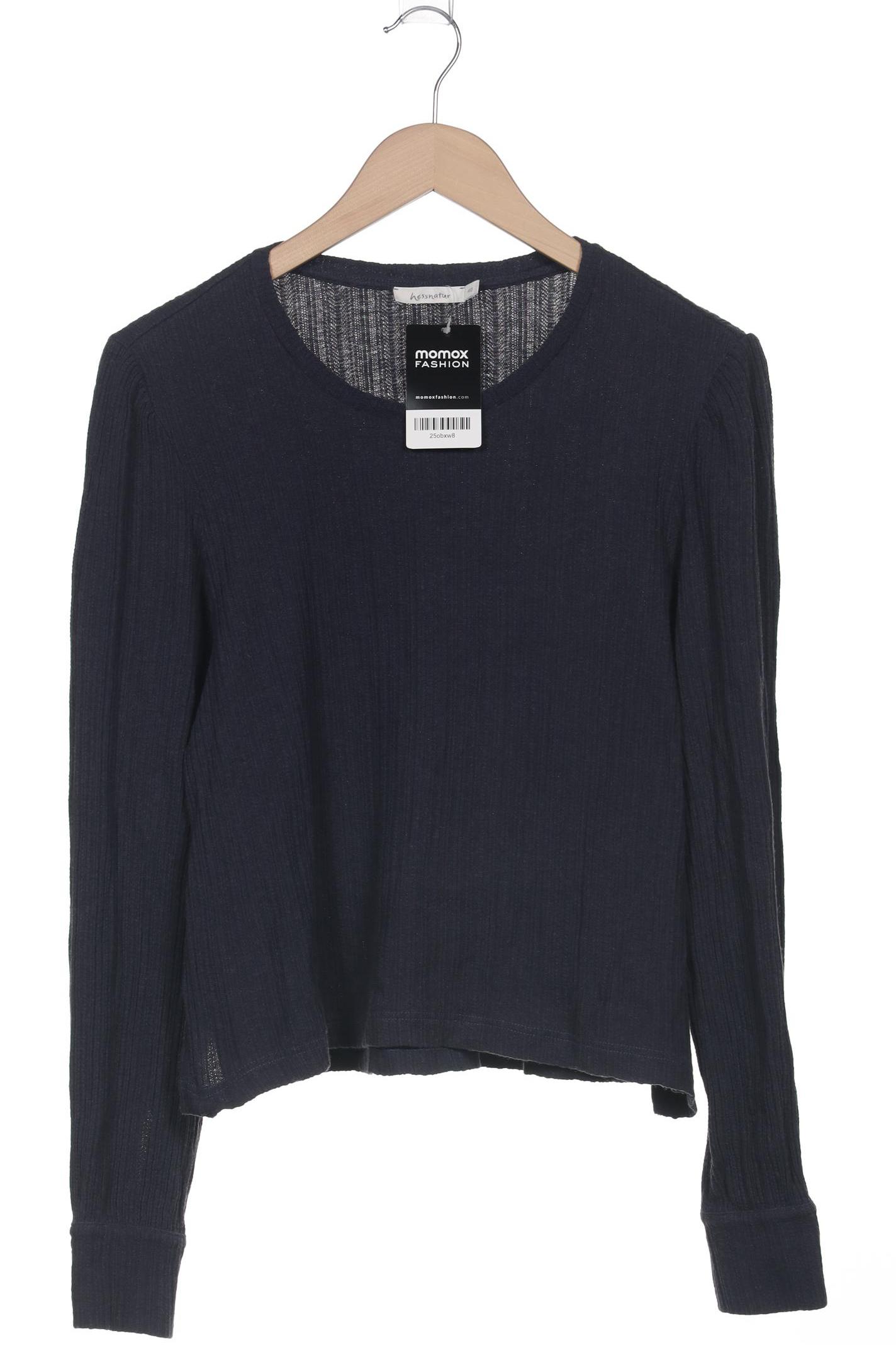 

hessnatur Damen Langarmshirt, marineblau, Gr. 40
