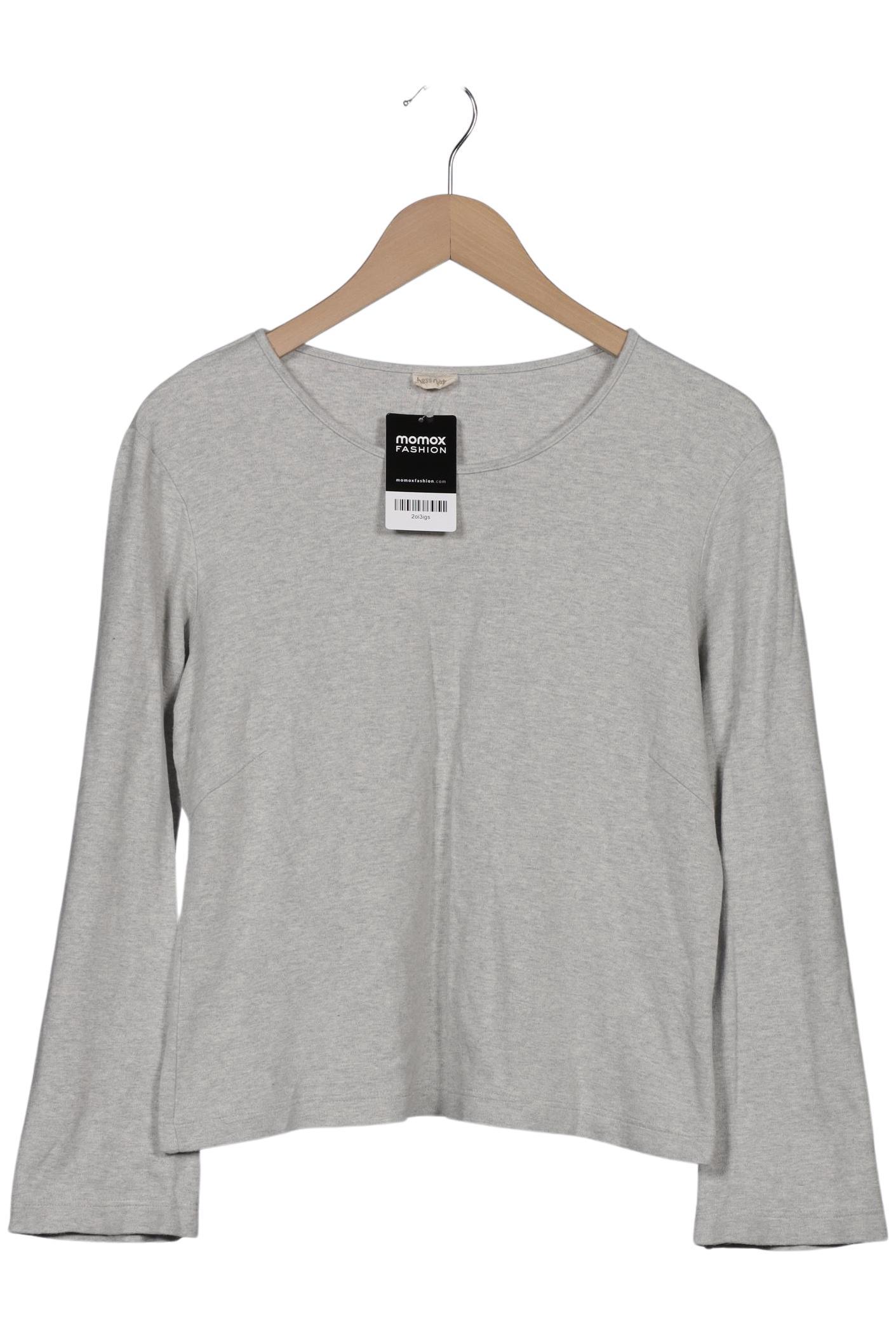 

hessnatur Damen Langarmshirt, grau, Gr. 42