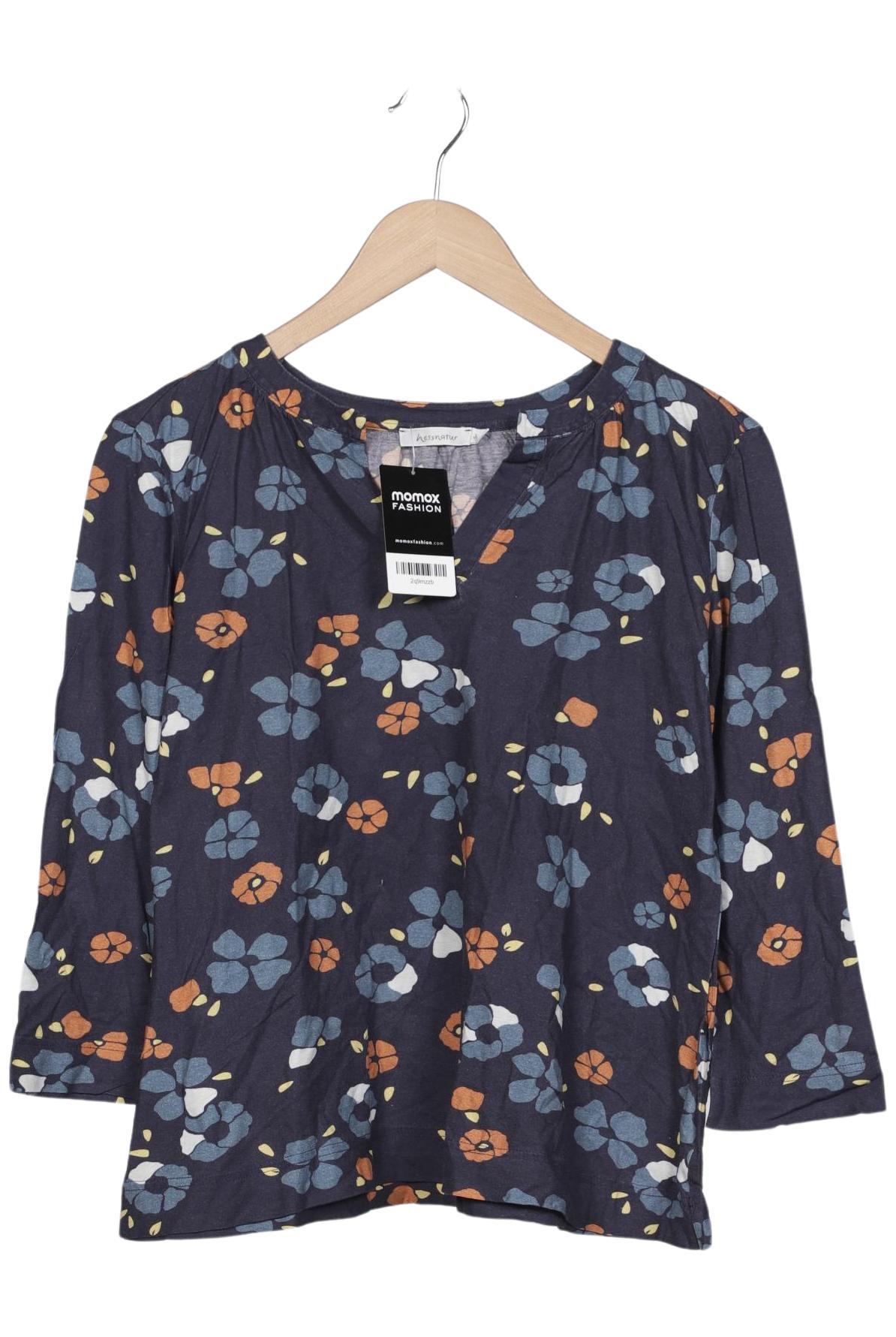 

hessnatur Damen Langarmshirt, marineblau, Gr. 36