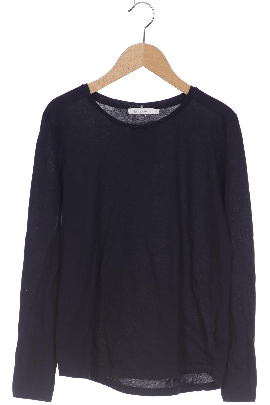 

hessnatur Damen Langarmshirt, marineblau, Gr. 36