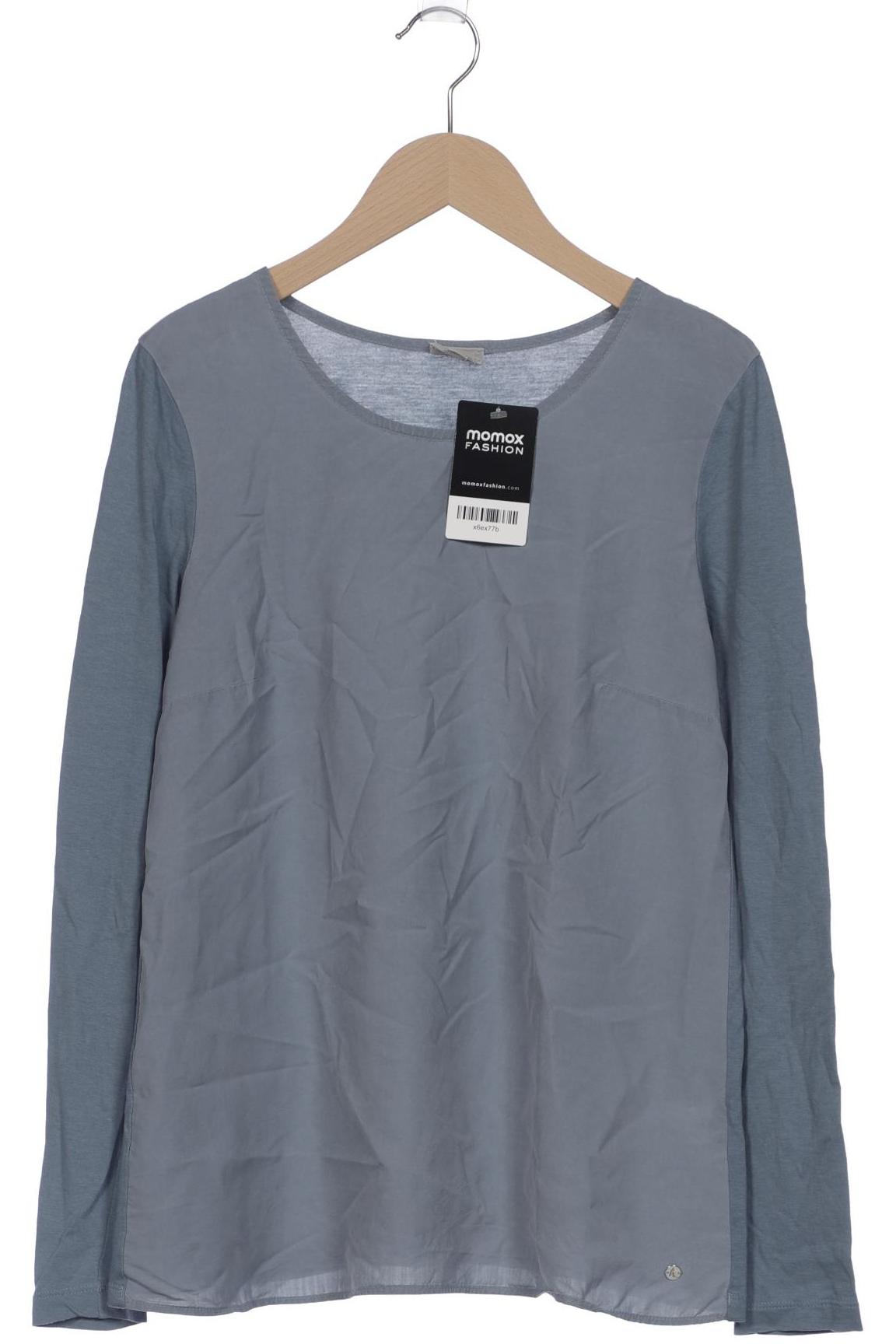 

hessnatur Damen Langarmshirt, blau, Gr. 34
