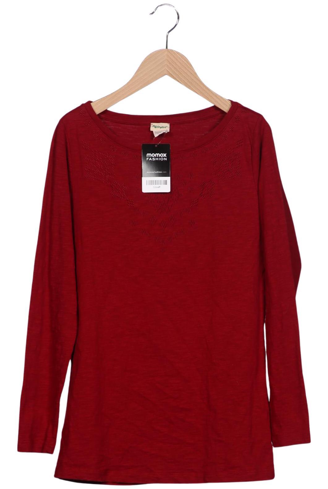 

hessnatur Damen Langarmshirt, rot, Gr. 36